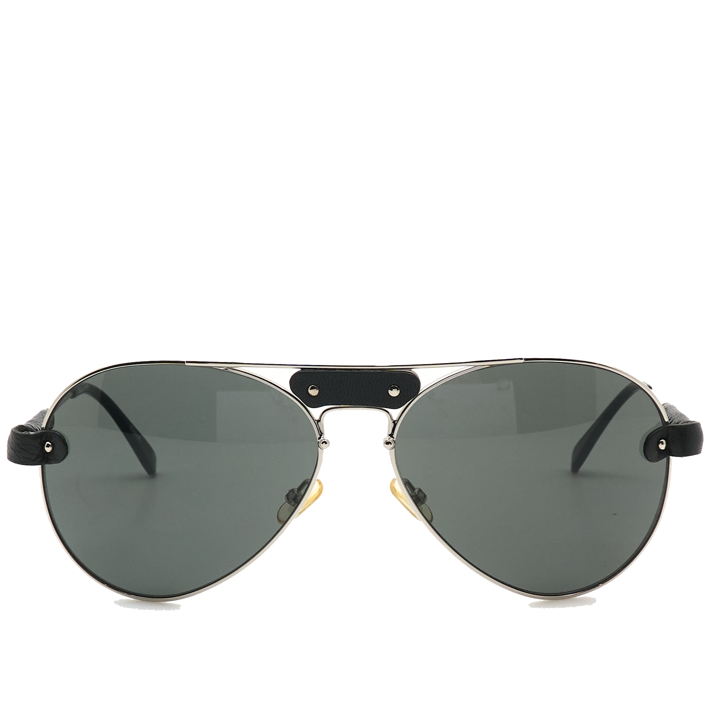 Chloe Aviator Sunglasses Silver/Dark Grey