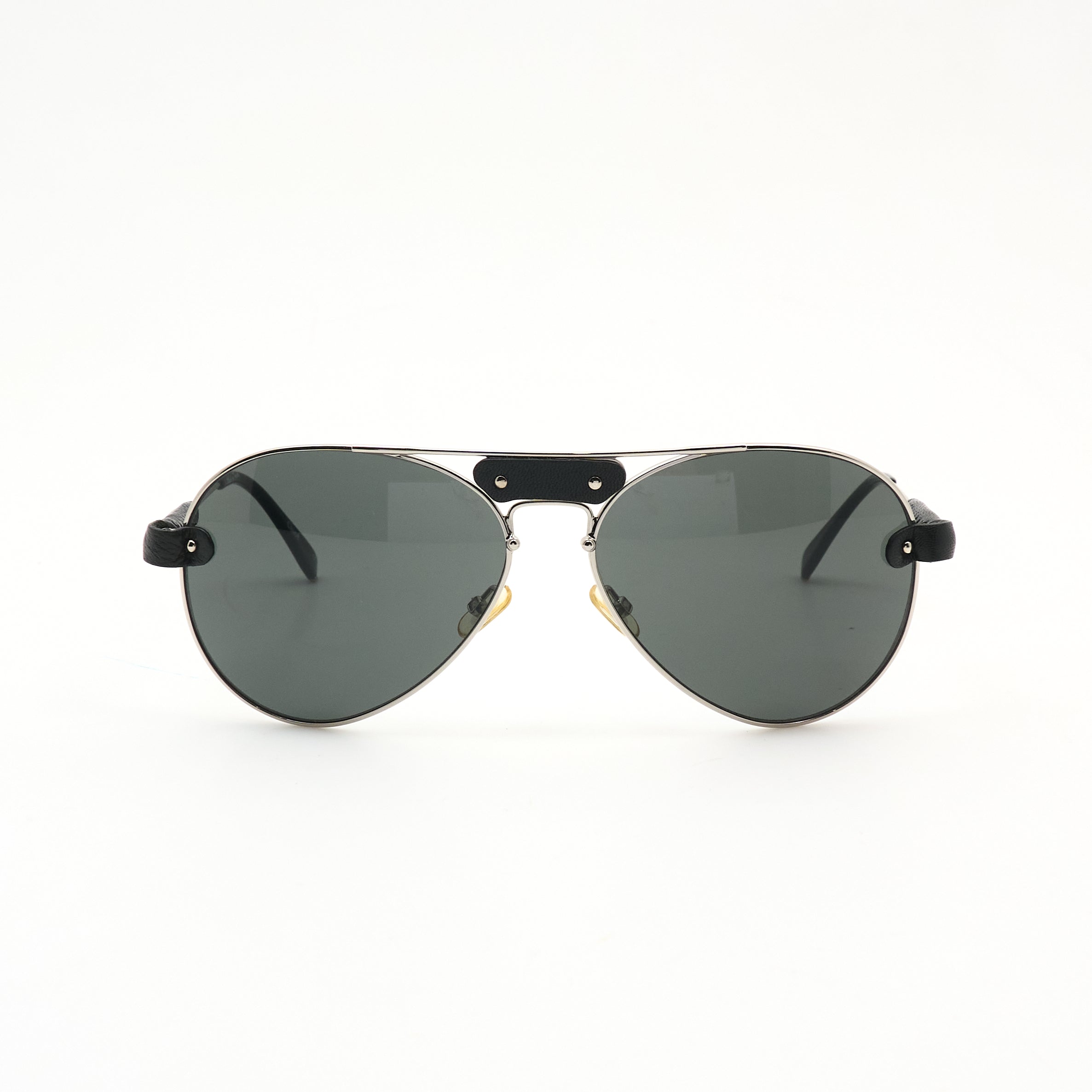Chloe Aviator Sunglasses Silver/Dark Grey