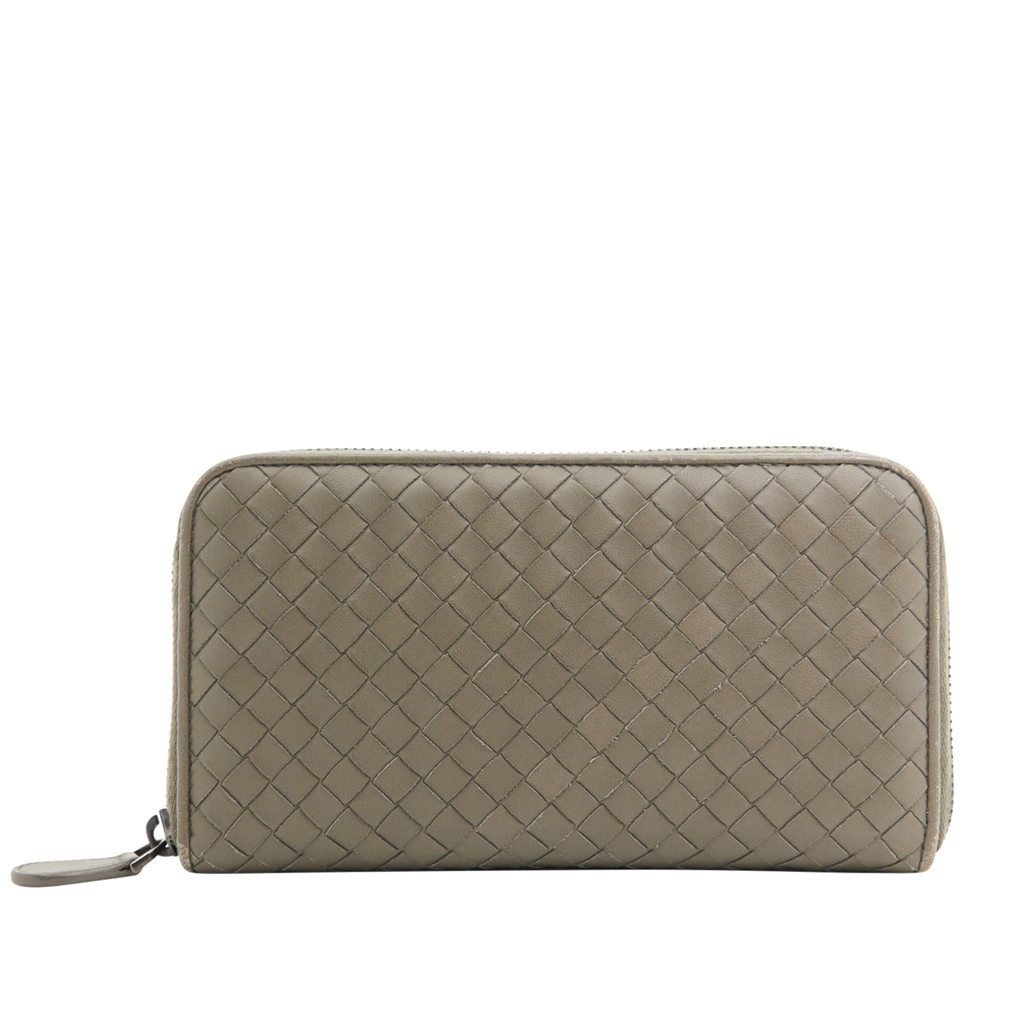 Bottega Veneta Intrecciato Leather Zip Around Wallet