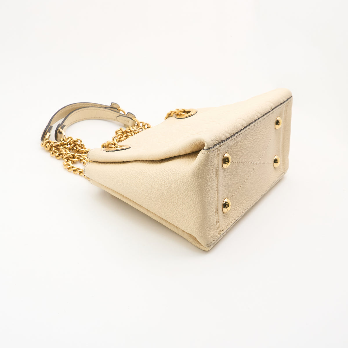 Louis Vuitton Surène BB Handbag in Cream Monogram Empreinte Leather