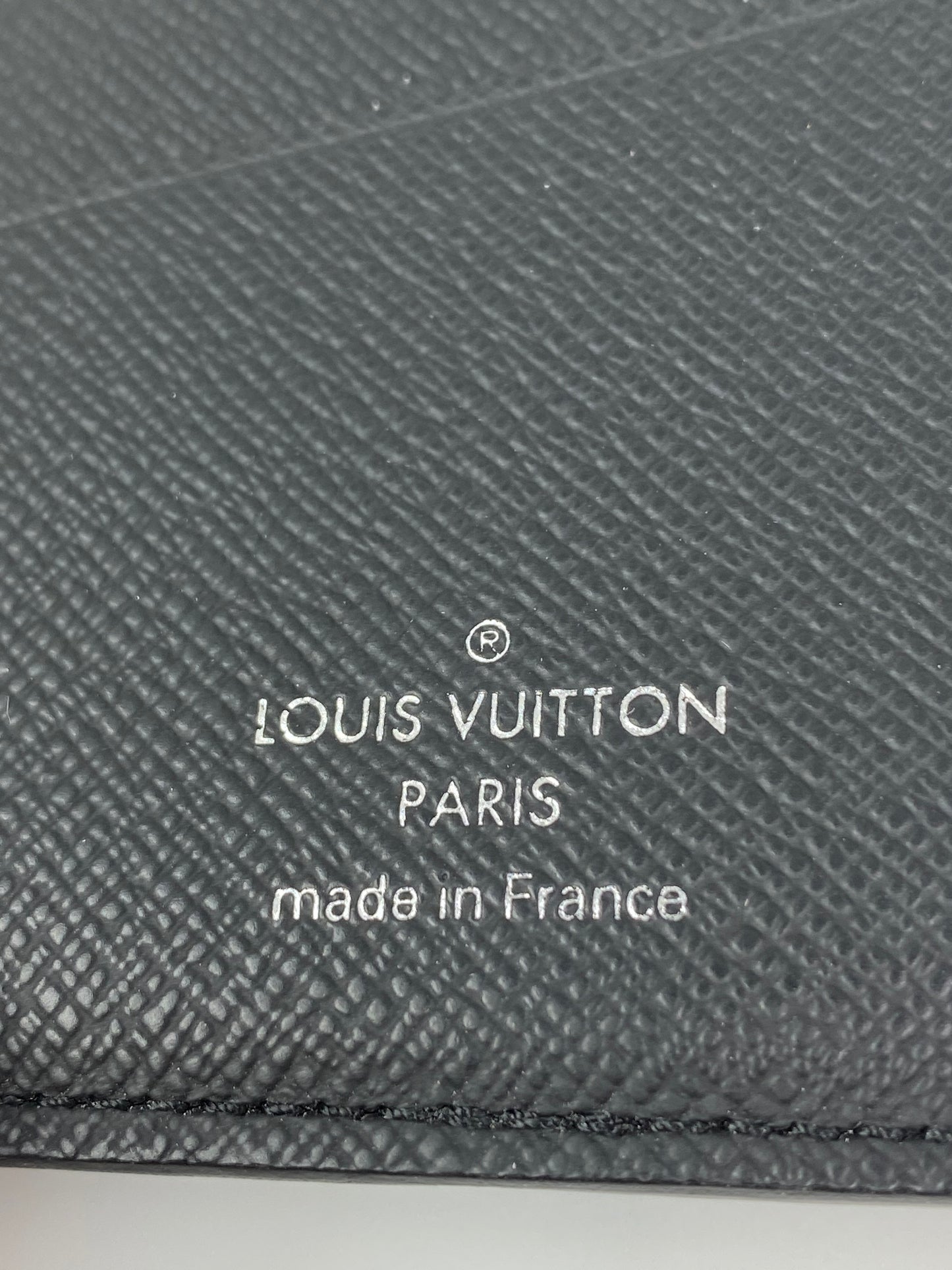 Louis Vuitton Canvas Passport Holder in Black Damier