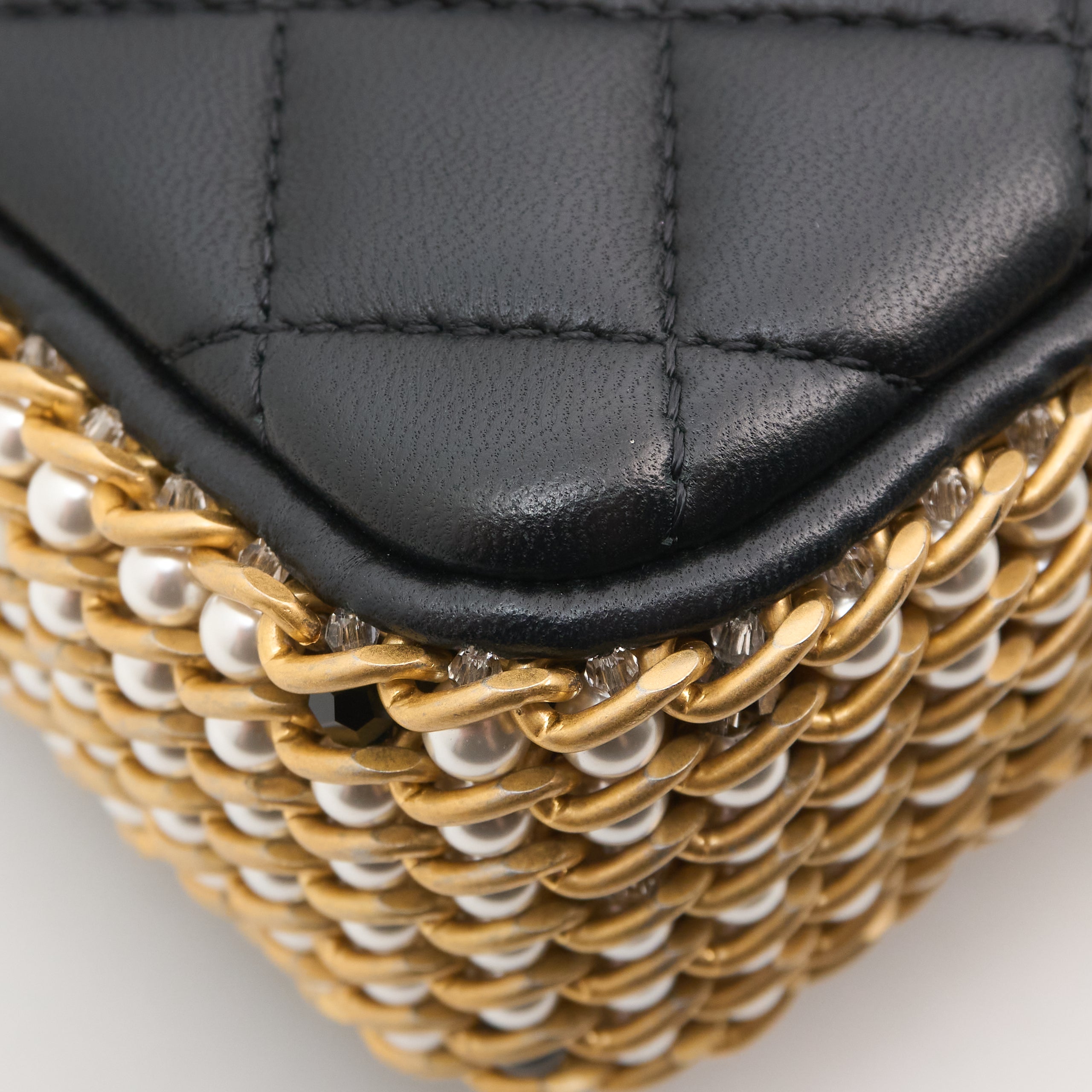 Chanel Chain Pearl Flap Bag