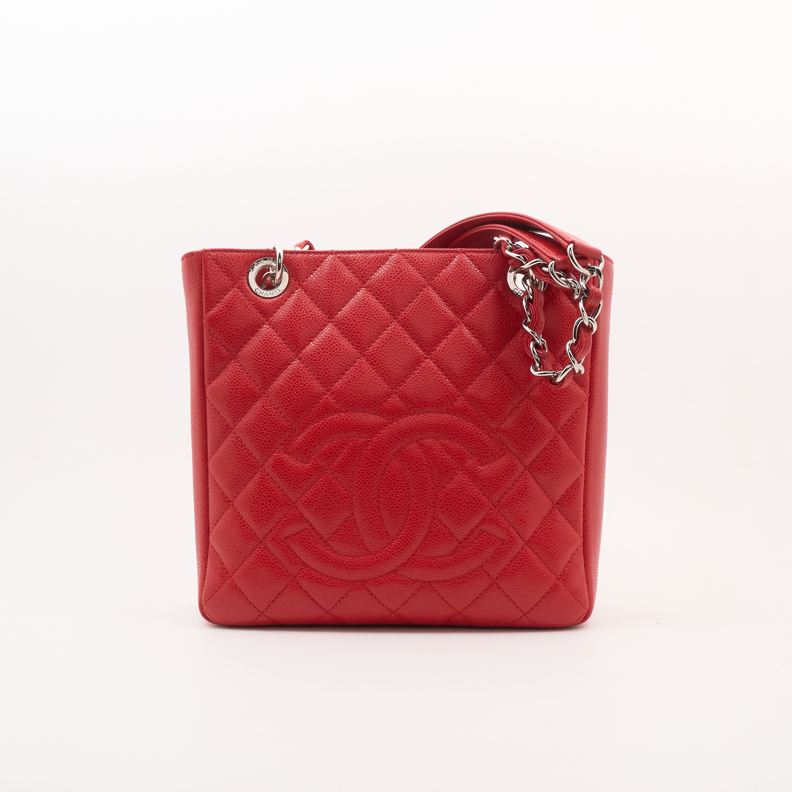Chanel Red Caviar GST Tote SHW