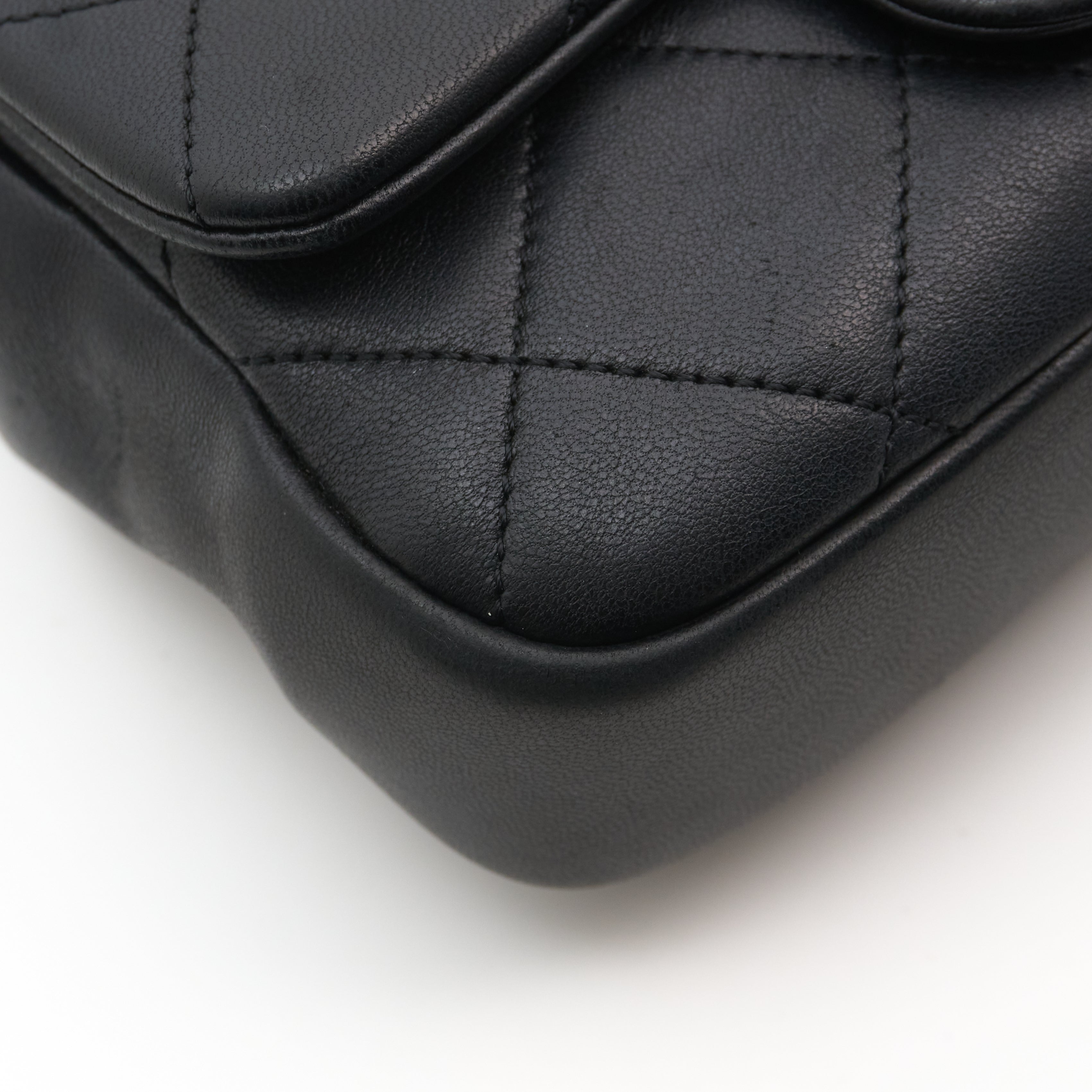 Chanel Quilted Top Handle in Black GHW