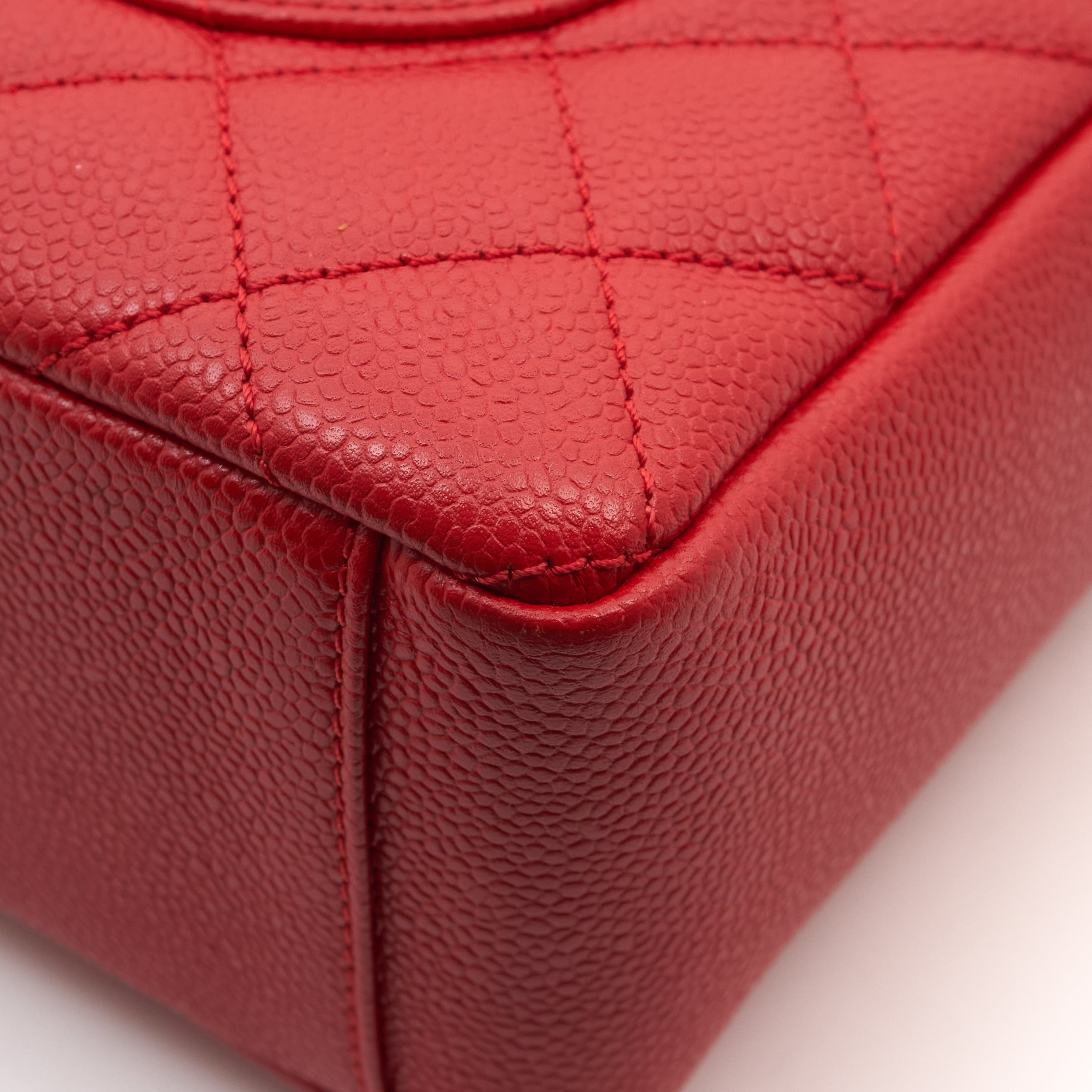 Chanel Red Caviar GST Tote SHW