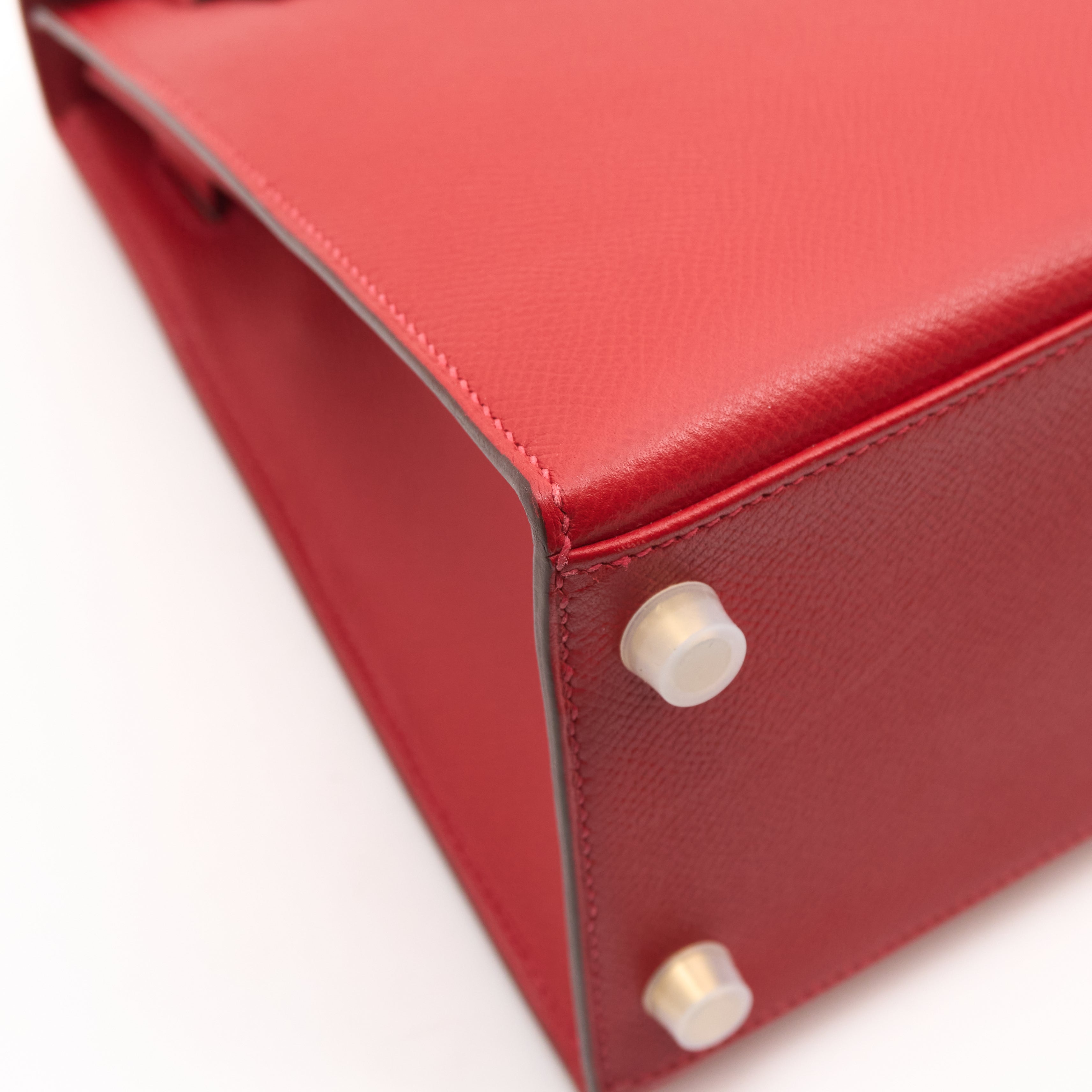 Hermes Kelly 28 Epsom Rouge Casaque (Stamp C 2018)