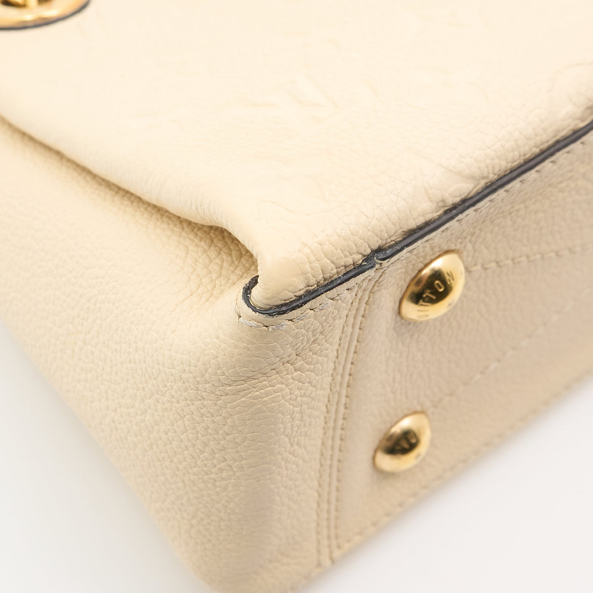Louis Vuitton Surène BB Handbag in Cream Monogram Empreinte Leather
