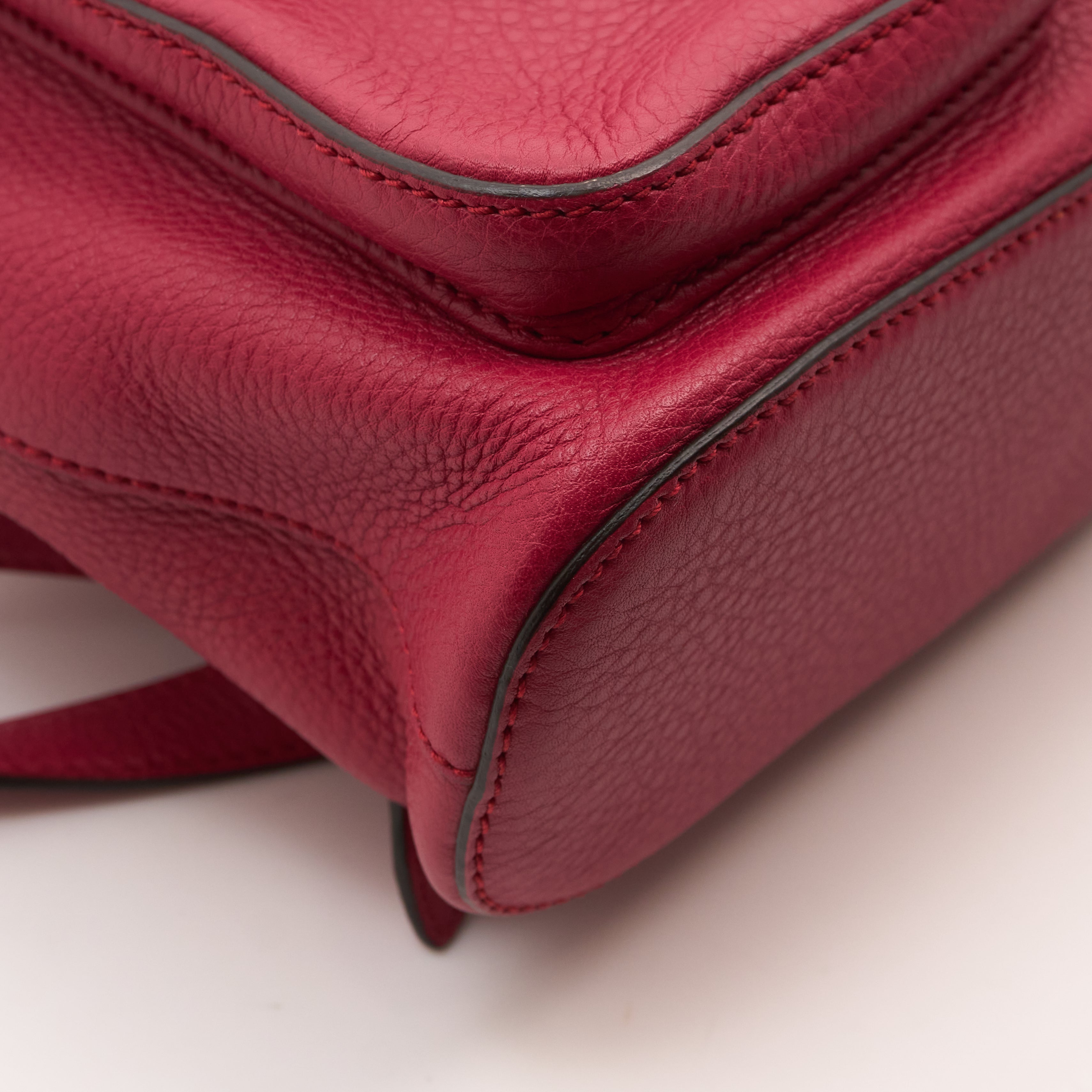 Gucci Pink Leather Backpack