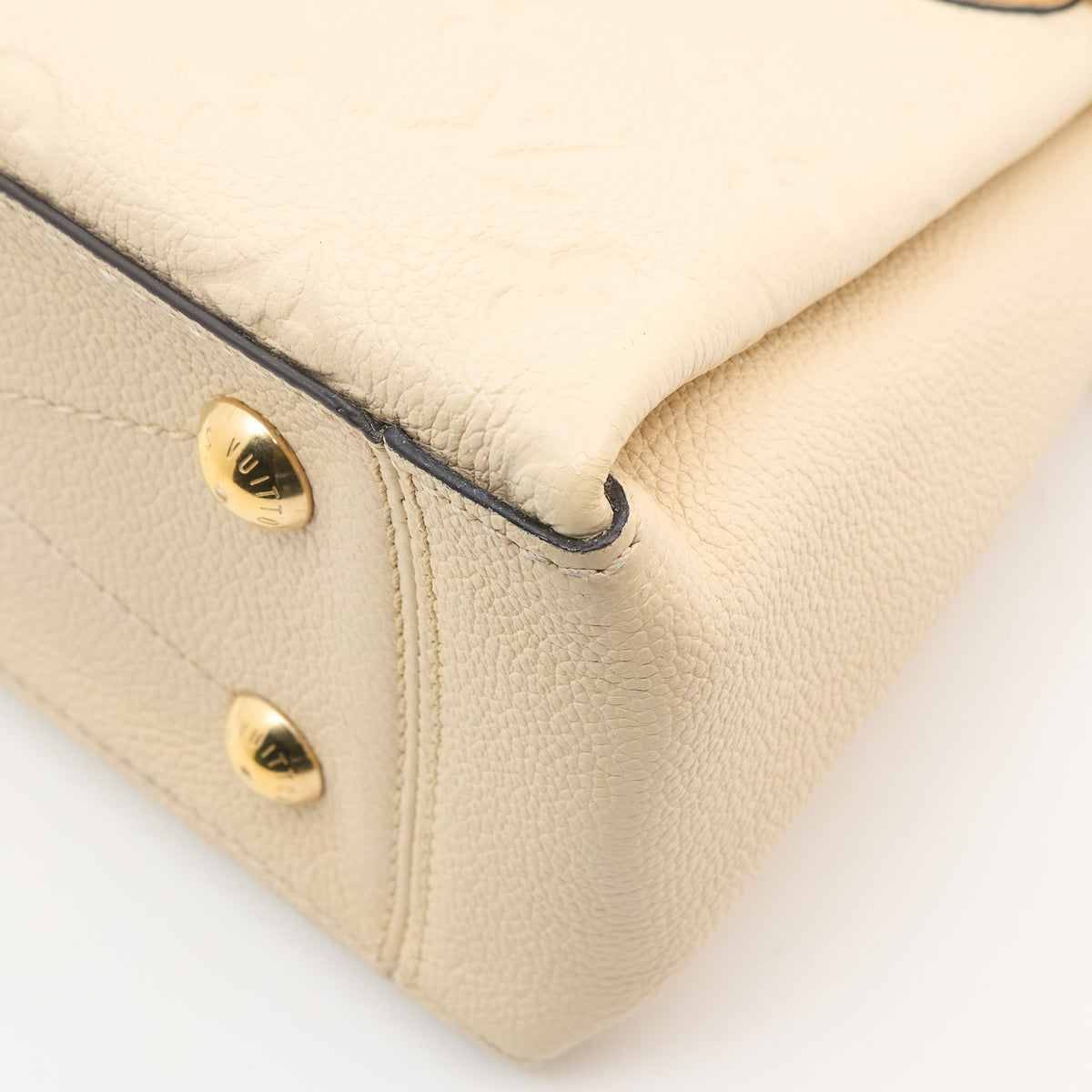 Louis Vuitton Surène BB Handbag in Cream Monogram Empreinte Leather