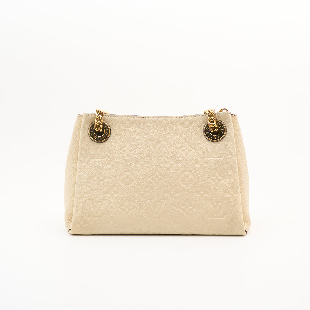 Louis Vuitton Surène BB Handbag in Cream Monogram Empreinte Leather