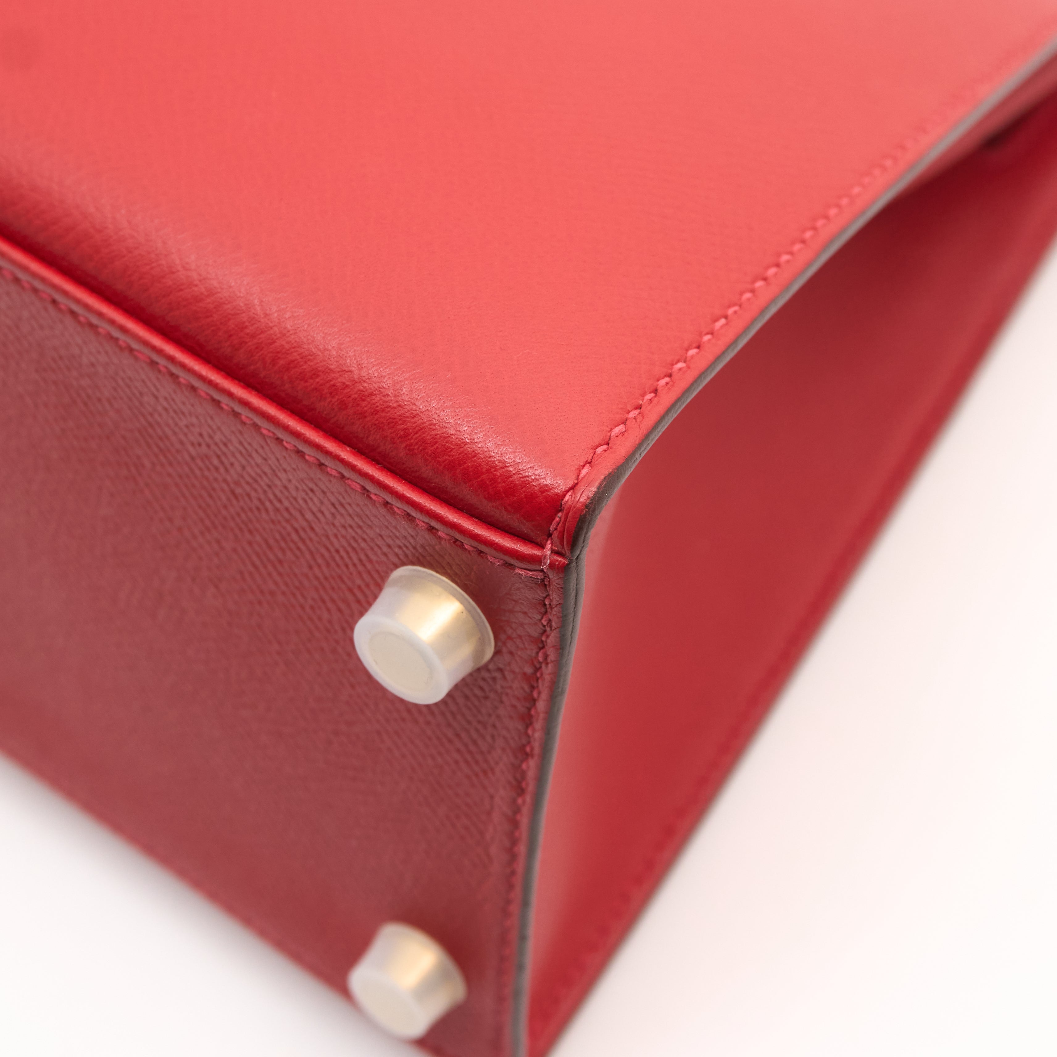 Hermes Kelly 28 Epsom Rouge Casaque (Stamp C 2018)