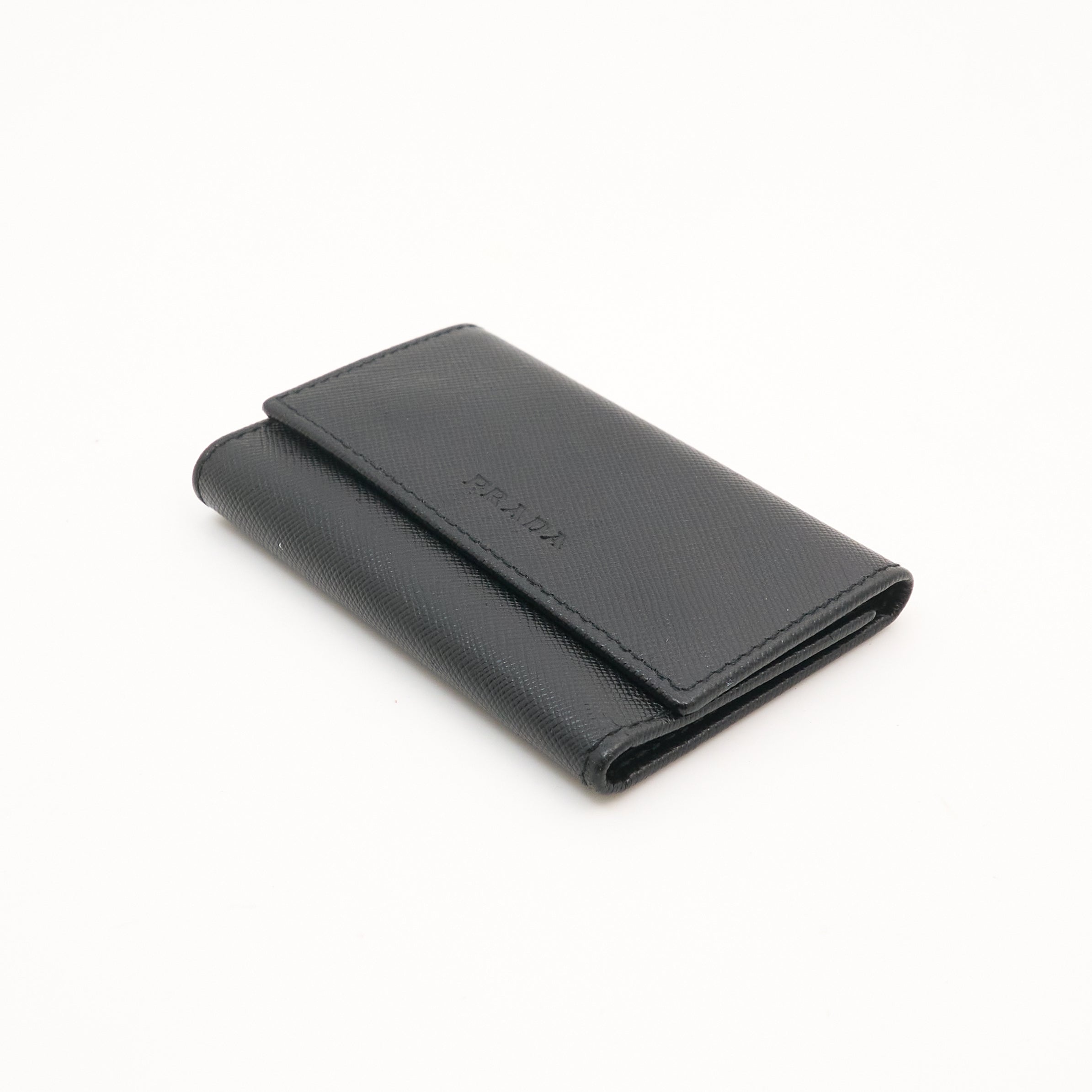 Prada Black Saffiano Key Holder
