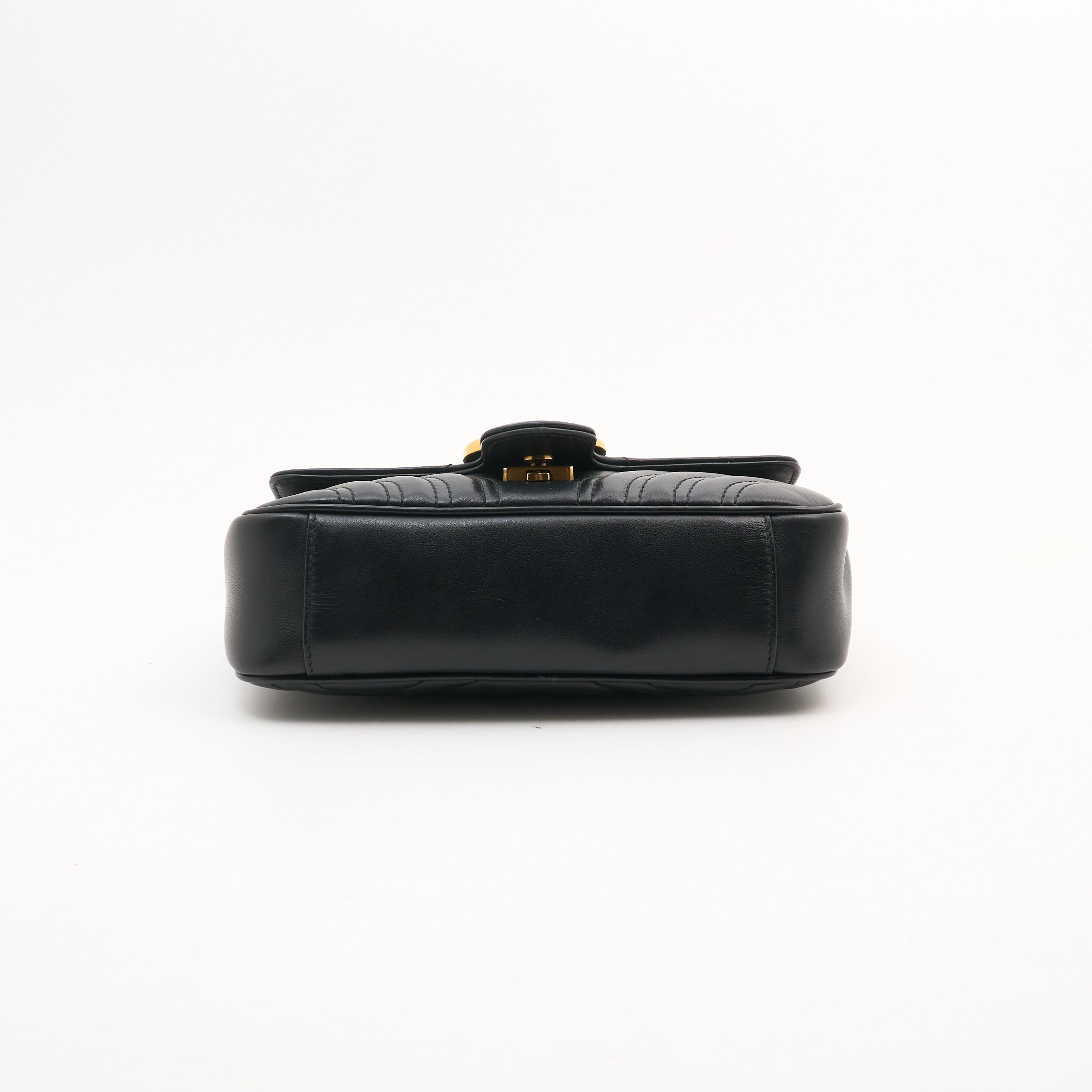 Gucci GG Marmont Matelassé Shoulder Flap Bag Black