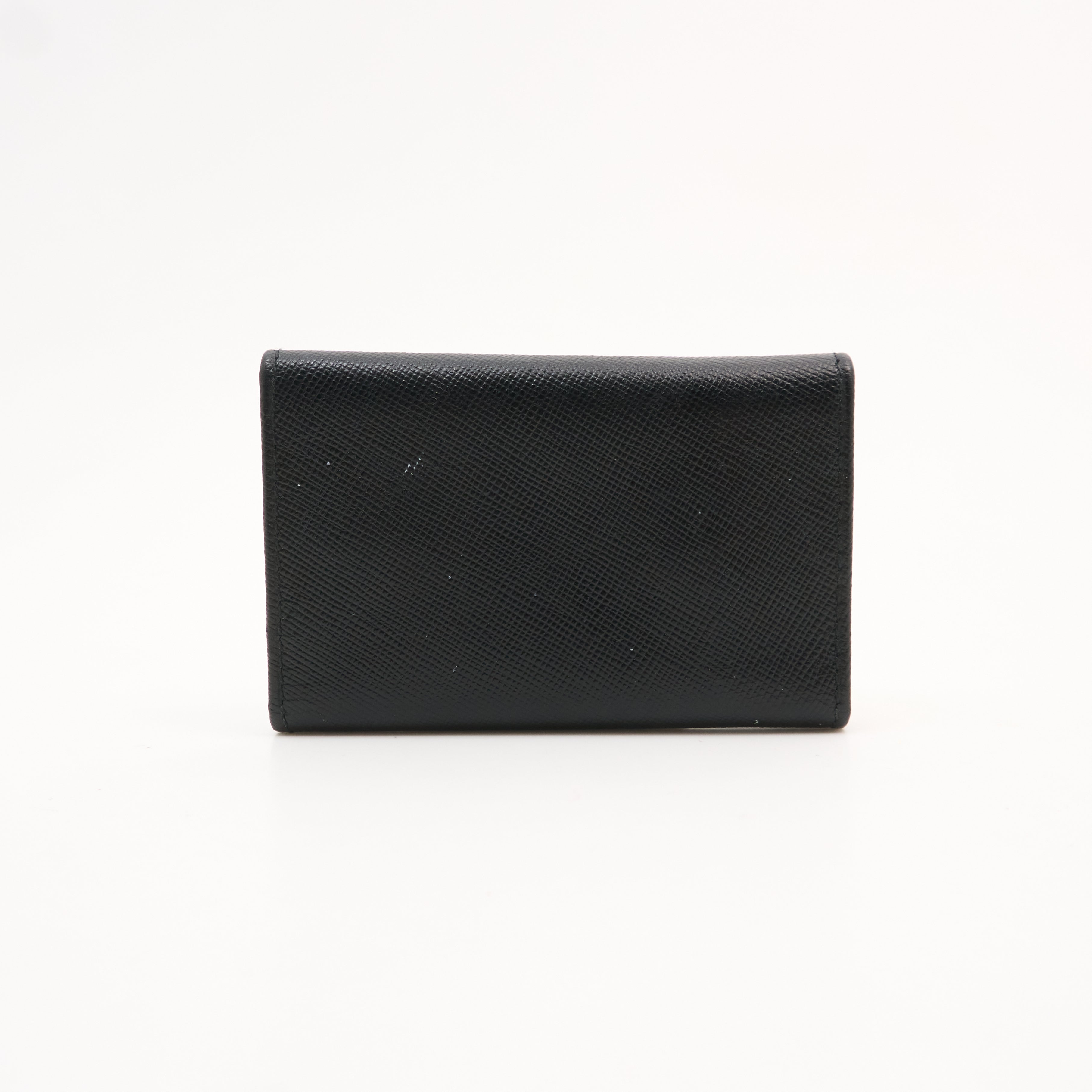 Prada Black Saffiano Key Holder