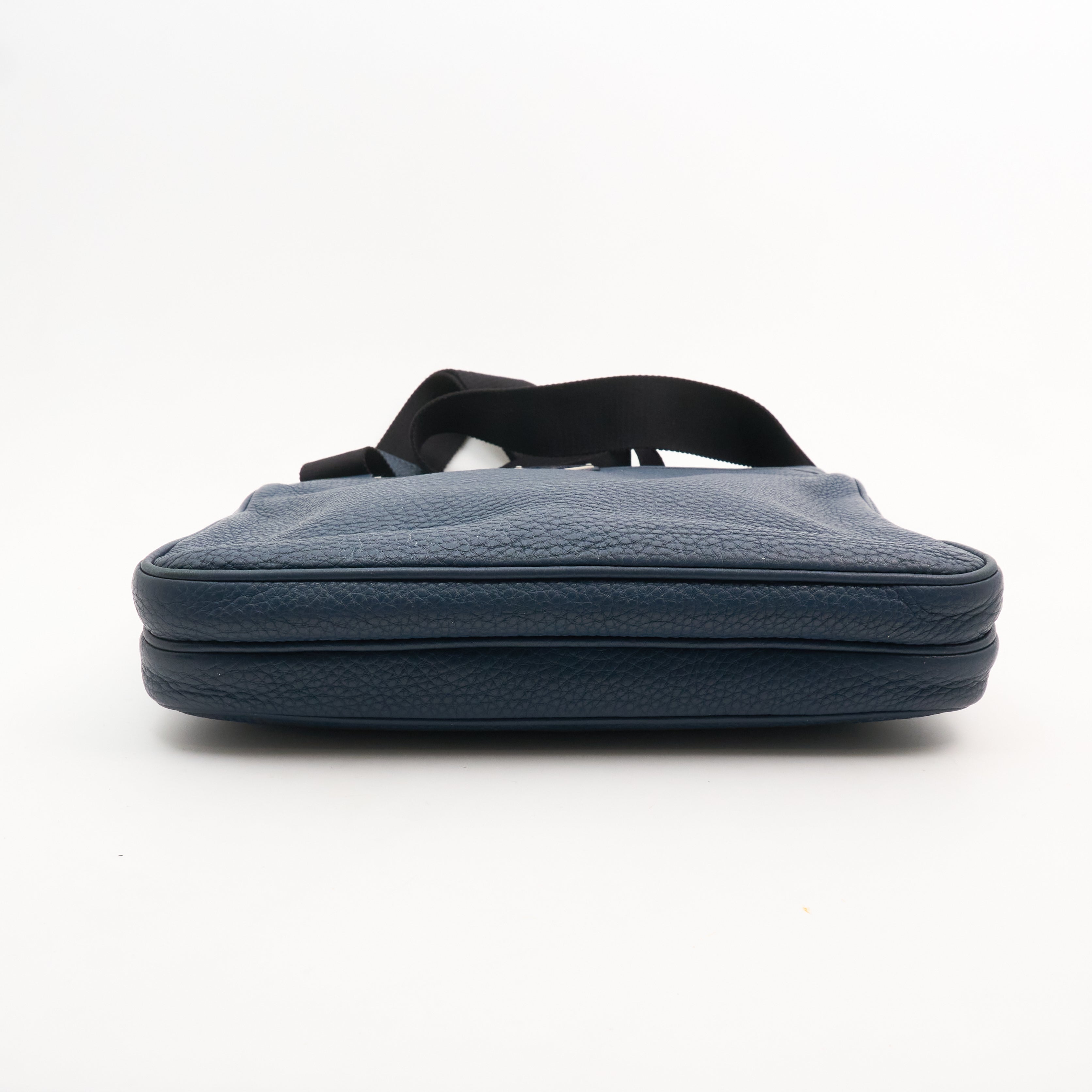 Prada Blue Vitello Diano Messenger Bag