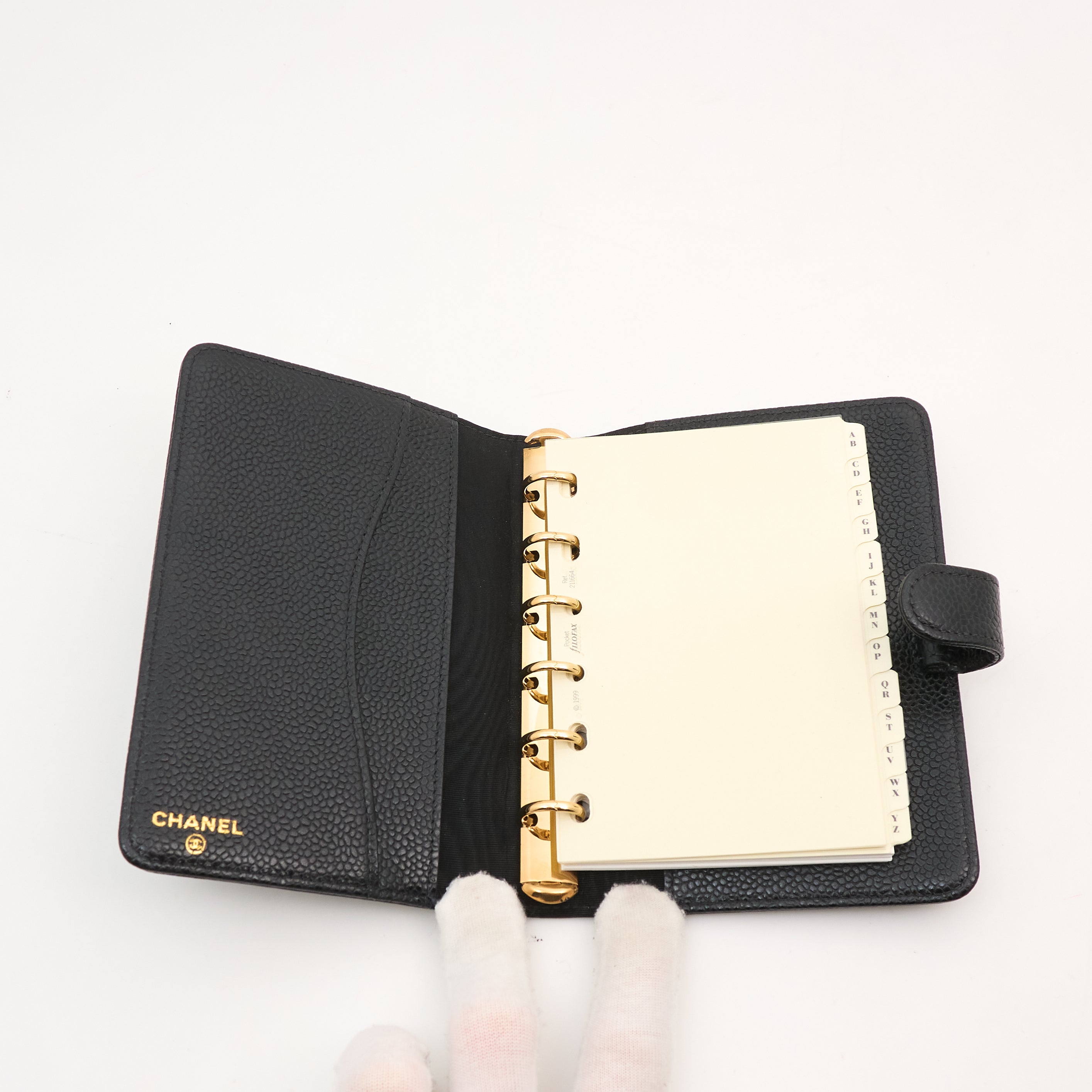Chanel Agenda Notebook in Black Caviar Leather