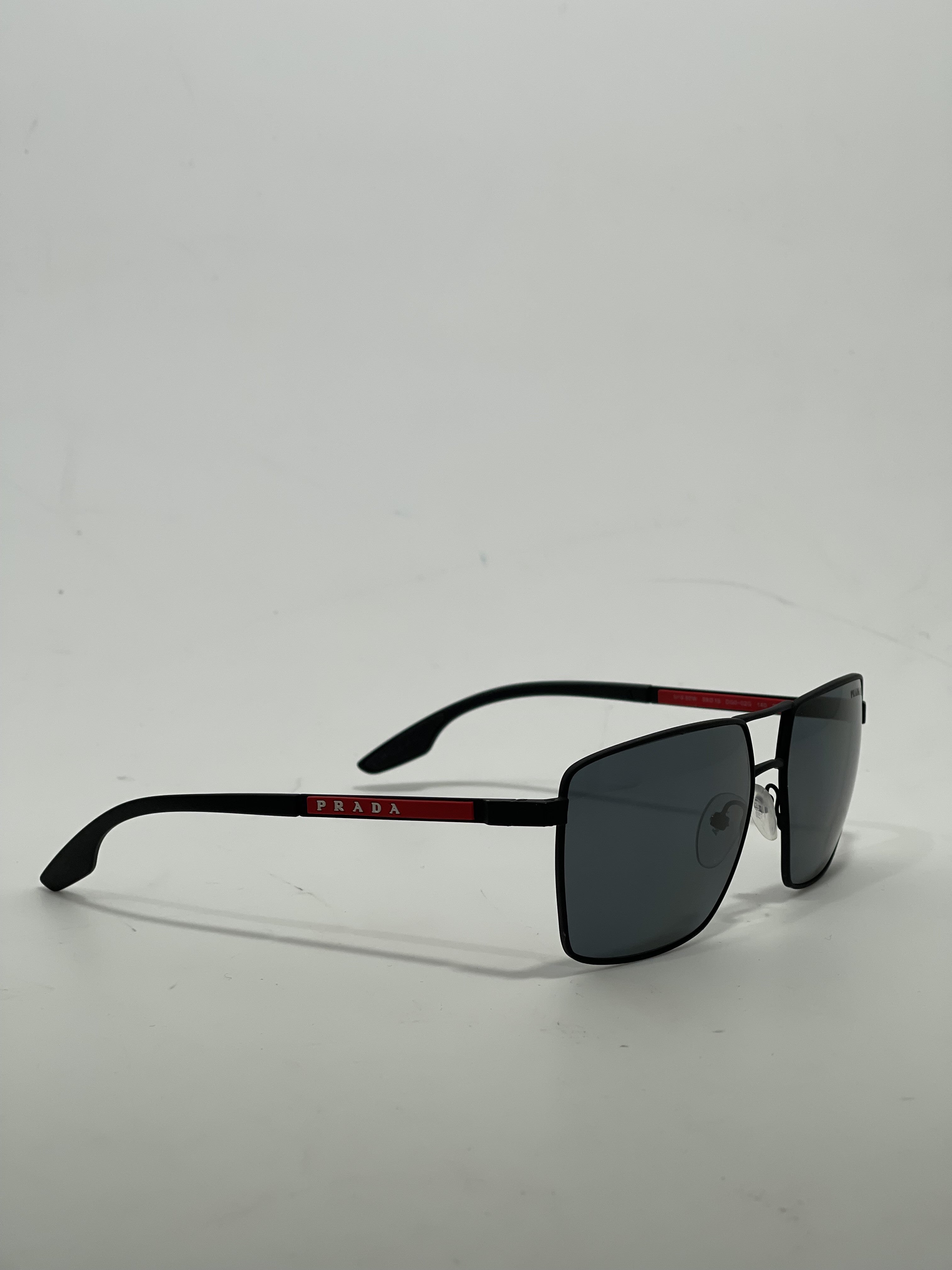 Prada 0PS02WS Stainless Steel Sunglasses in Black and Red