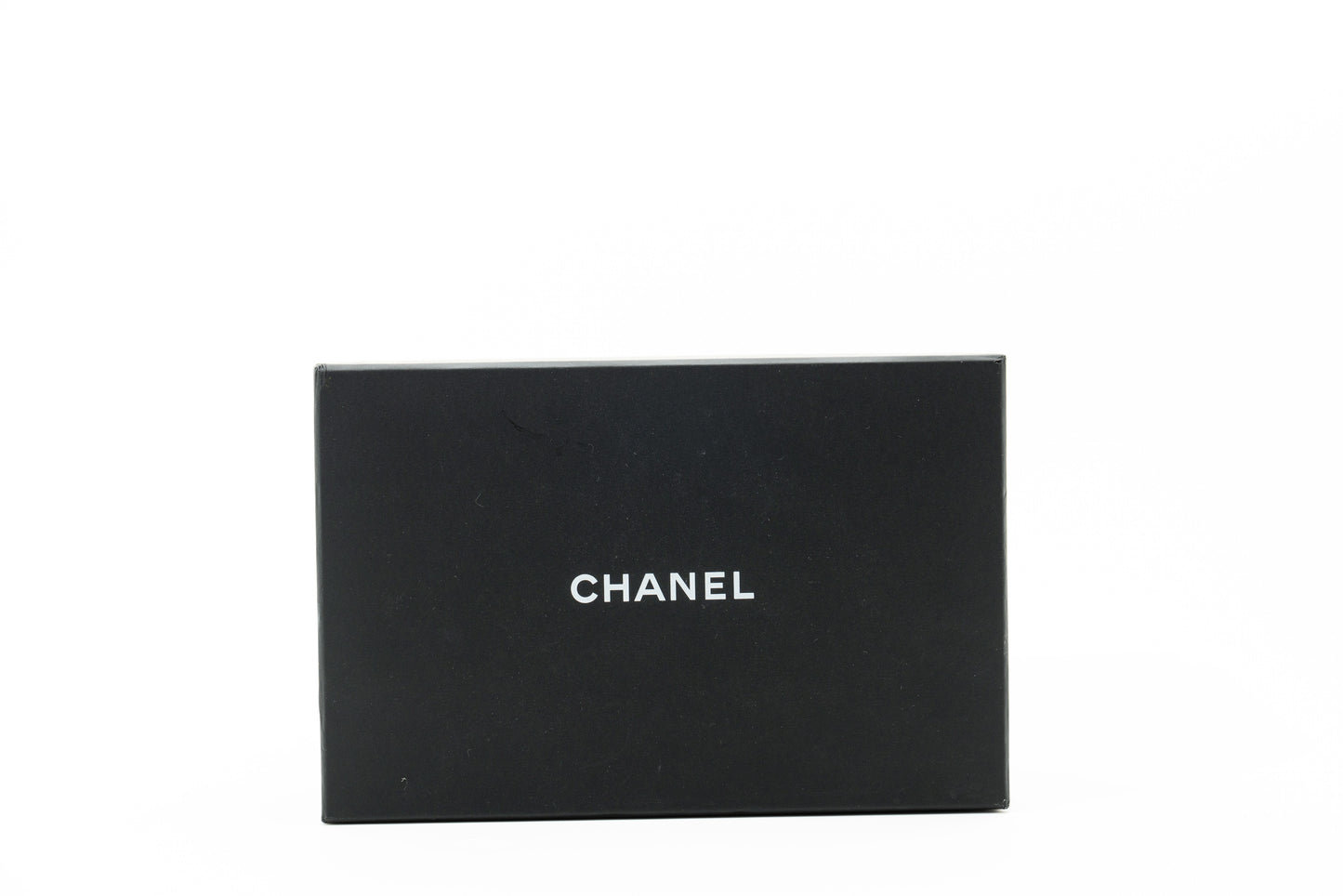 Chanel Lambskin Quilted Card Wallet on Chain in White GHW