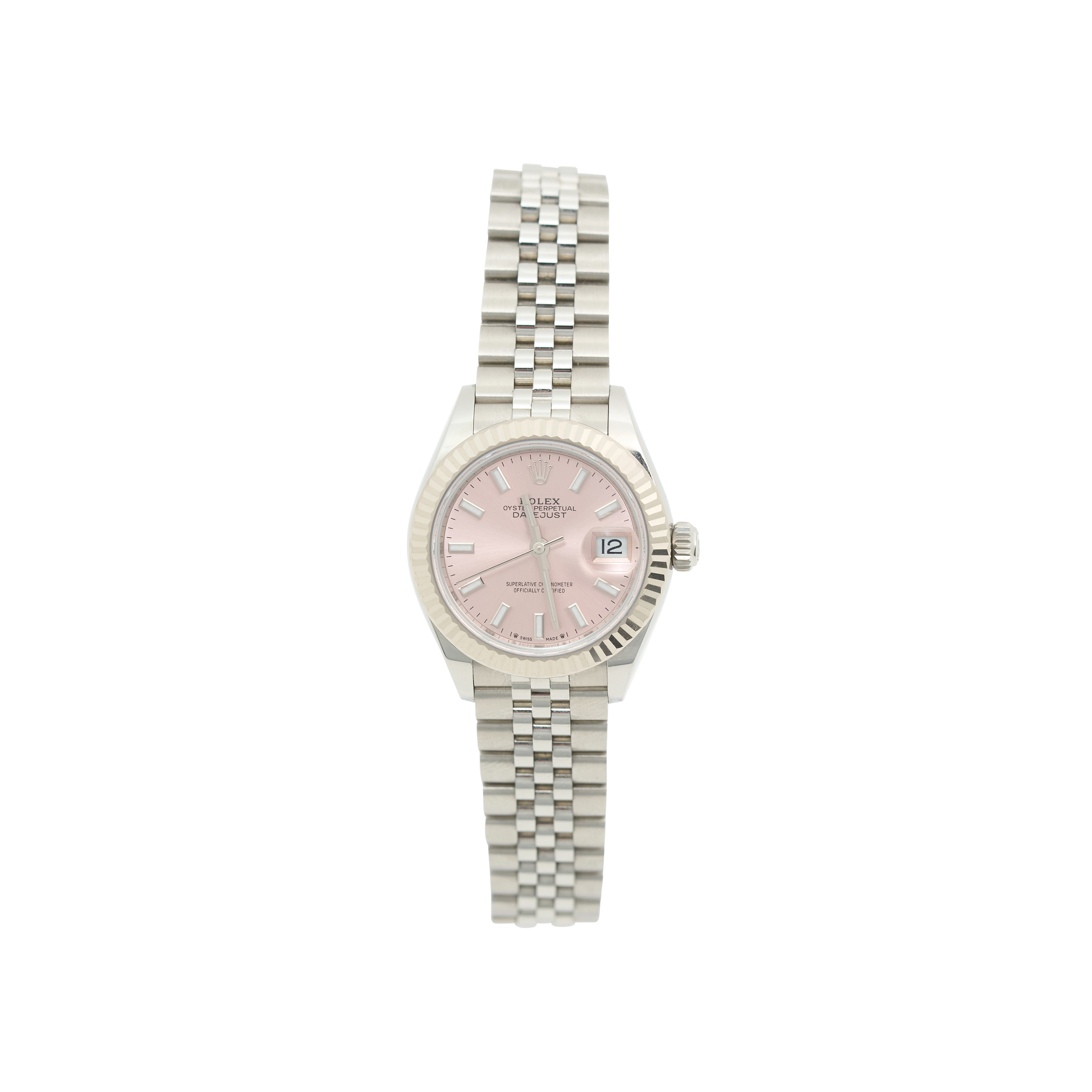 Rolex Datejust 28mm 18k Gold & Steel Pink Dial