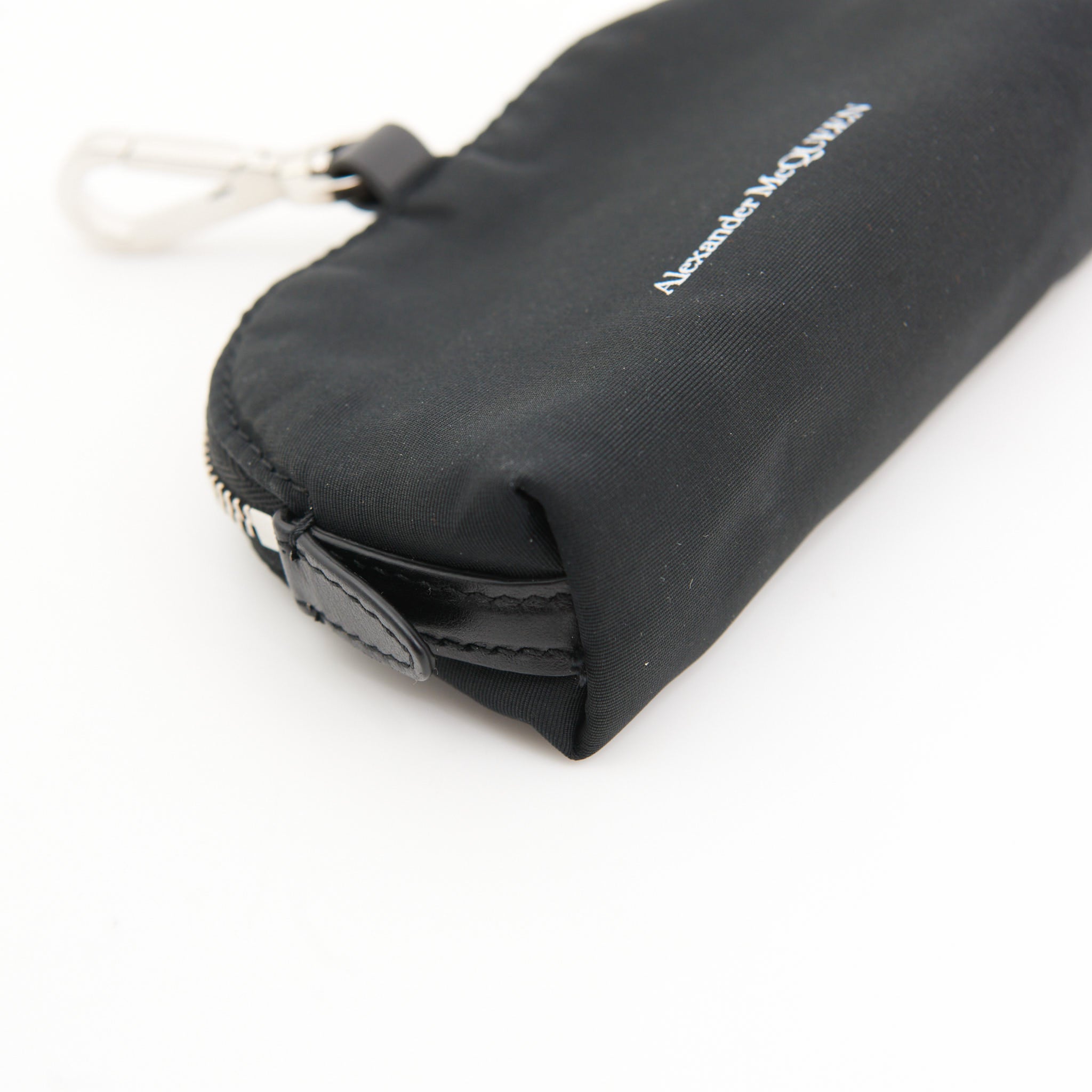 Alexander McQueen Nylon Logo Pouch in Black SHW