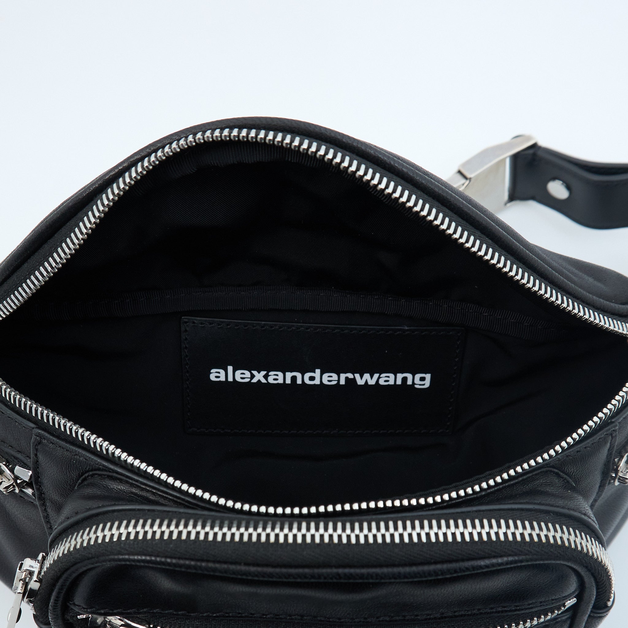 Alexander Wang Black Pocket Zipped Bumbag