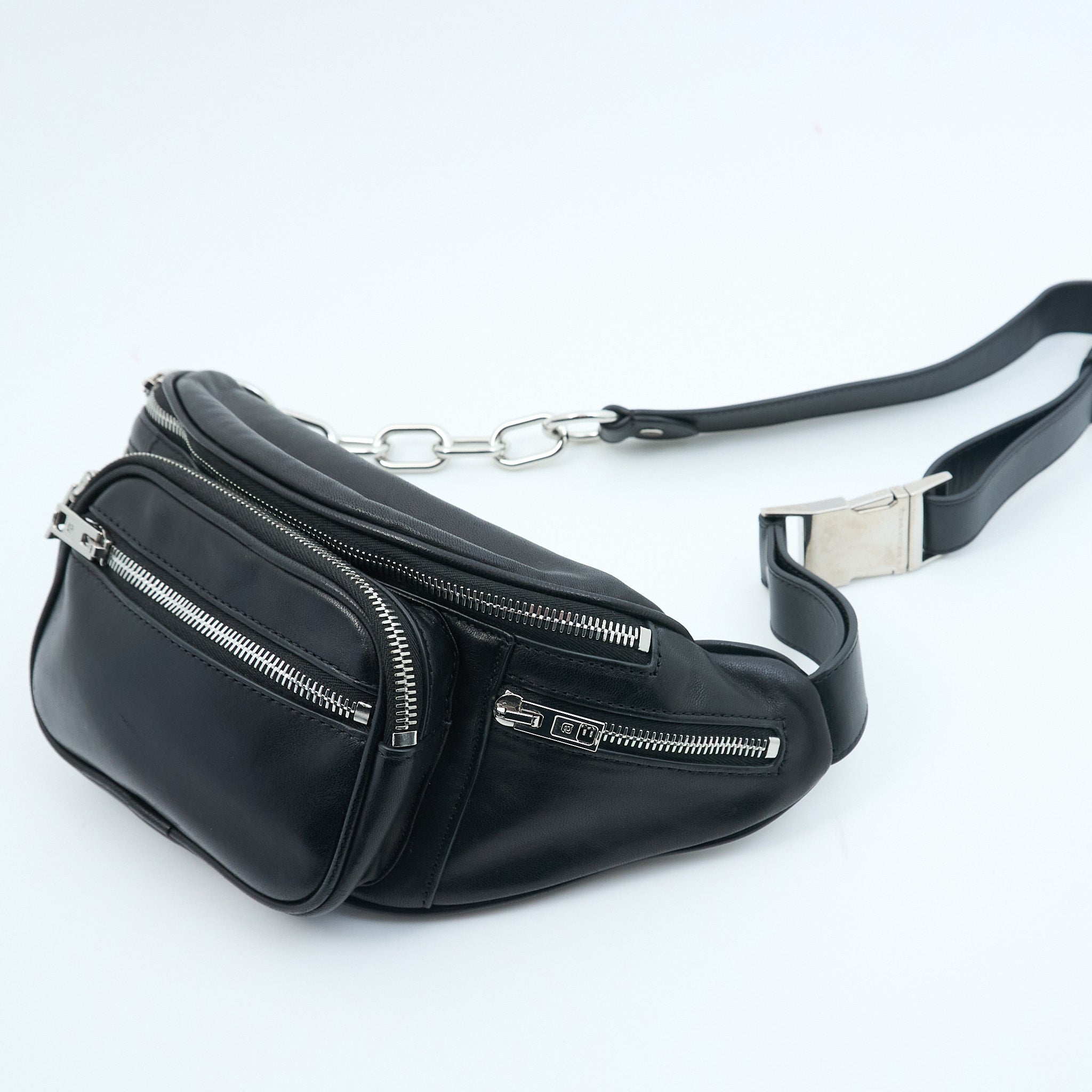 Alexander Wang Black Pocket Zipped Bumbag