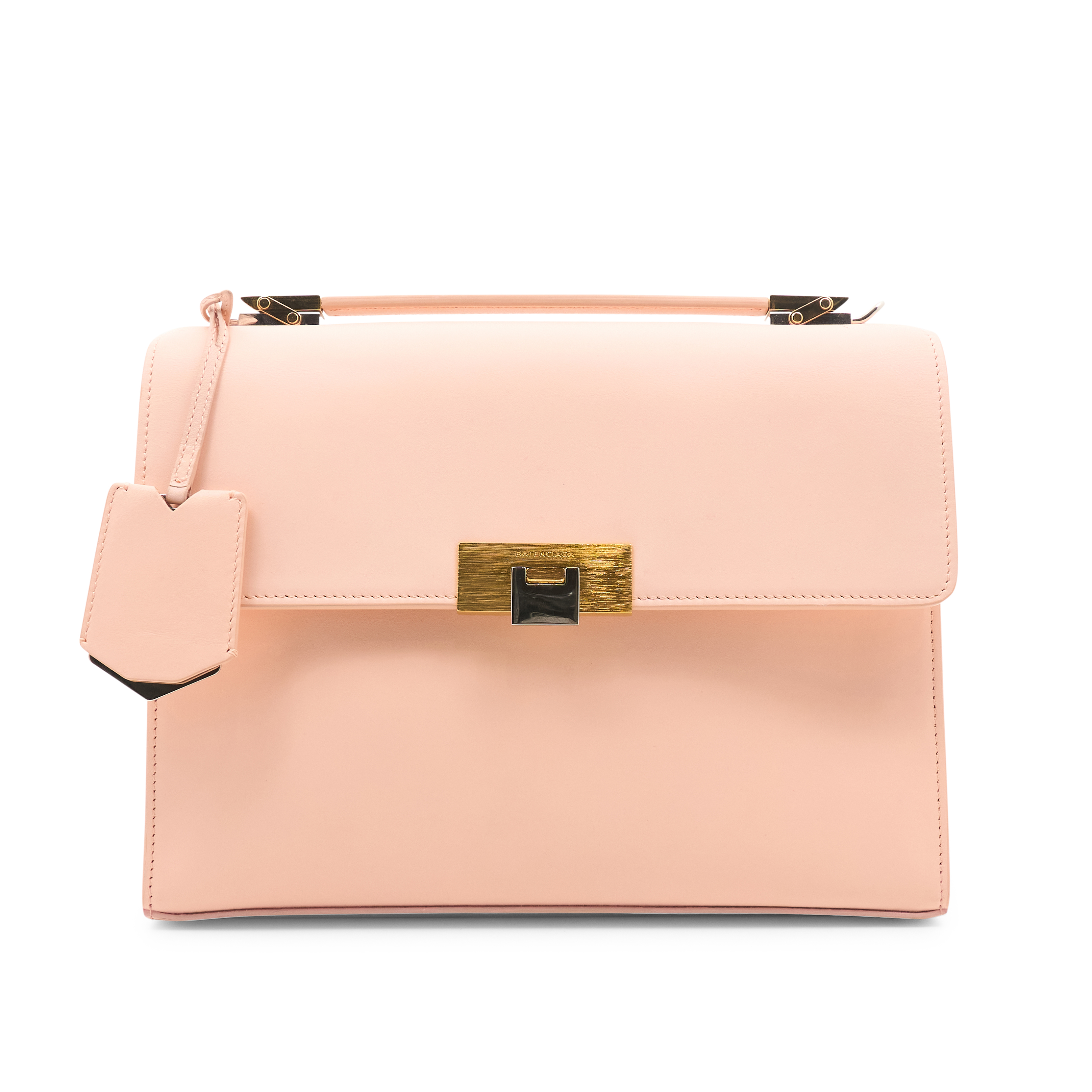 Balenciaga Pink Leather Le Dix Bag