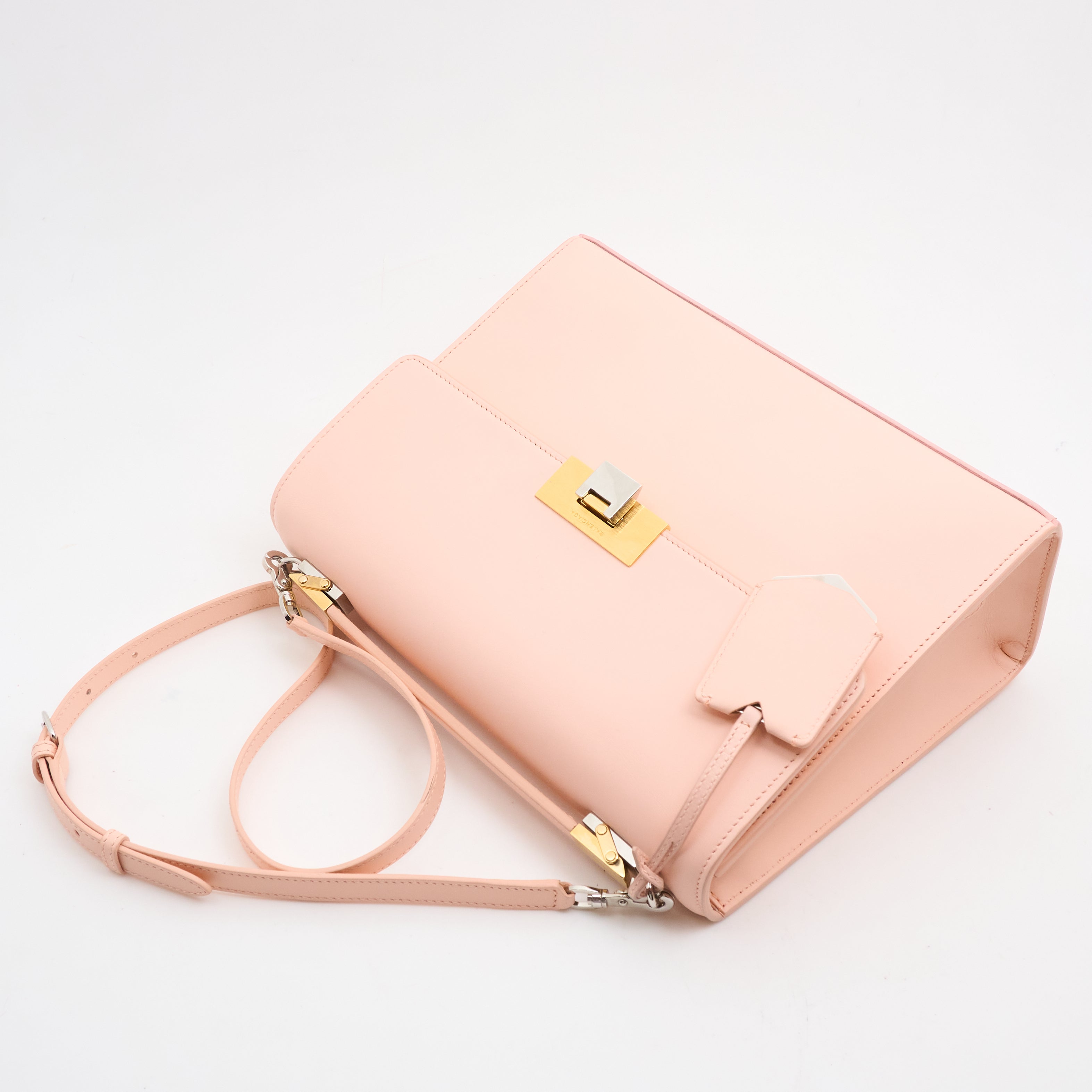 Balenciaga Pink Leather Le Dix Bag