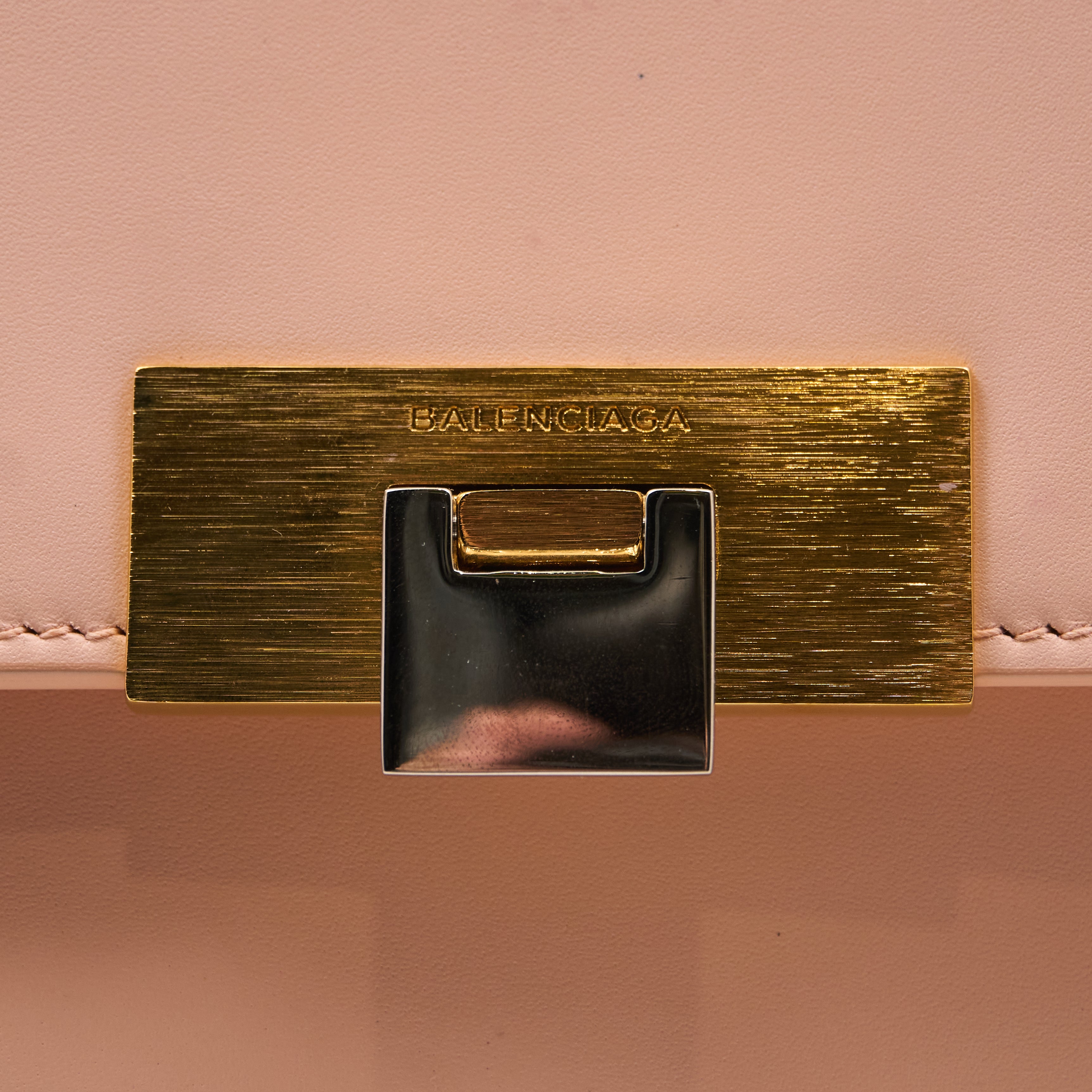 Balenciaga Pink Leather Le Dix Bag