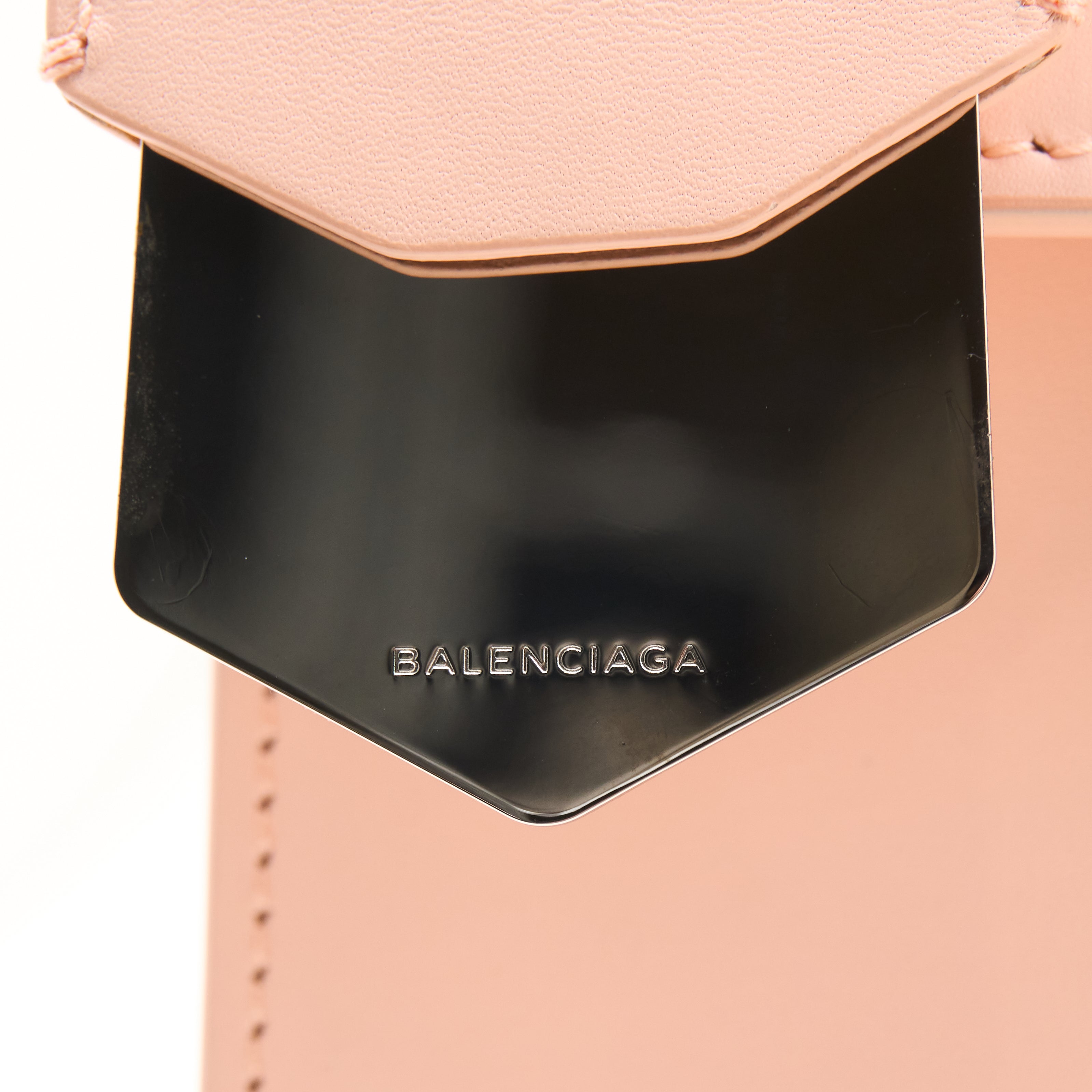 Balenciaga Pink Leather Le Dix Bag