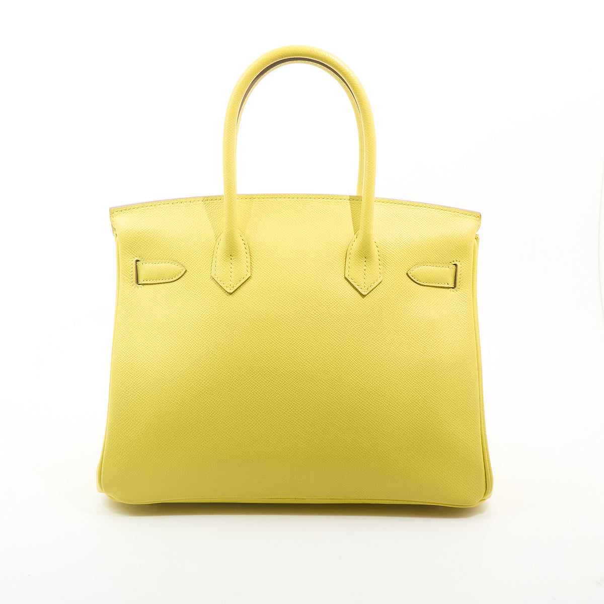 Hermes Birkin 30 Epsom Lime 9R PHW Stamp D