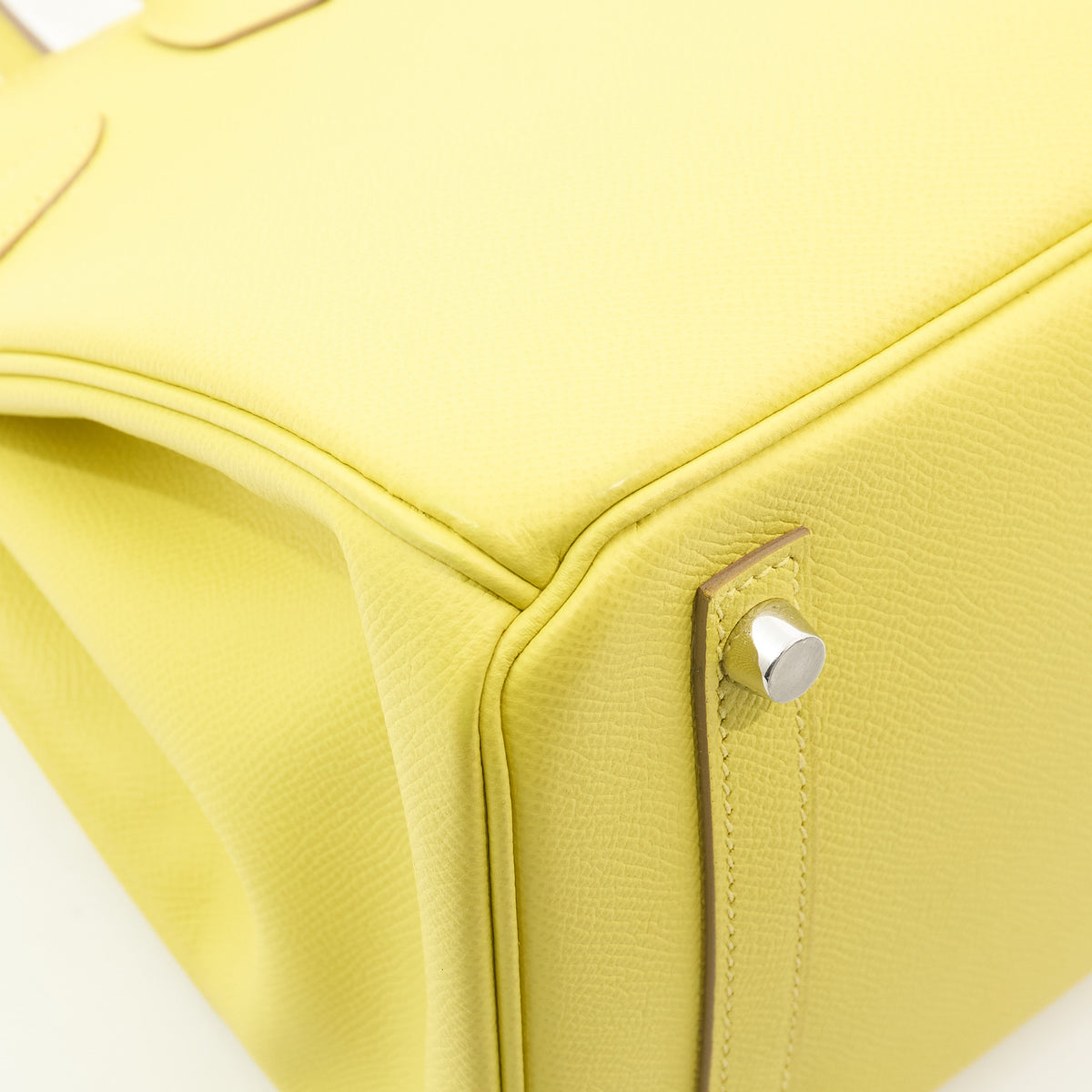 Hermes Birkin 30 Epsom Lime 9R PHW Stamp D
