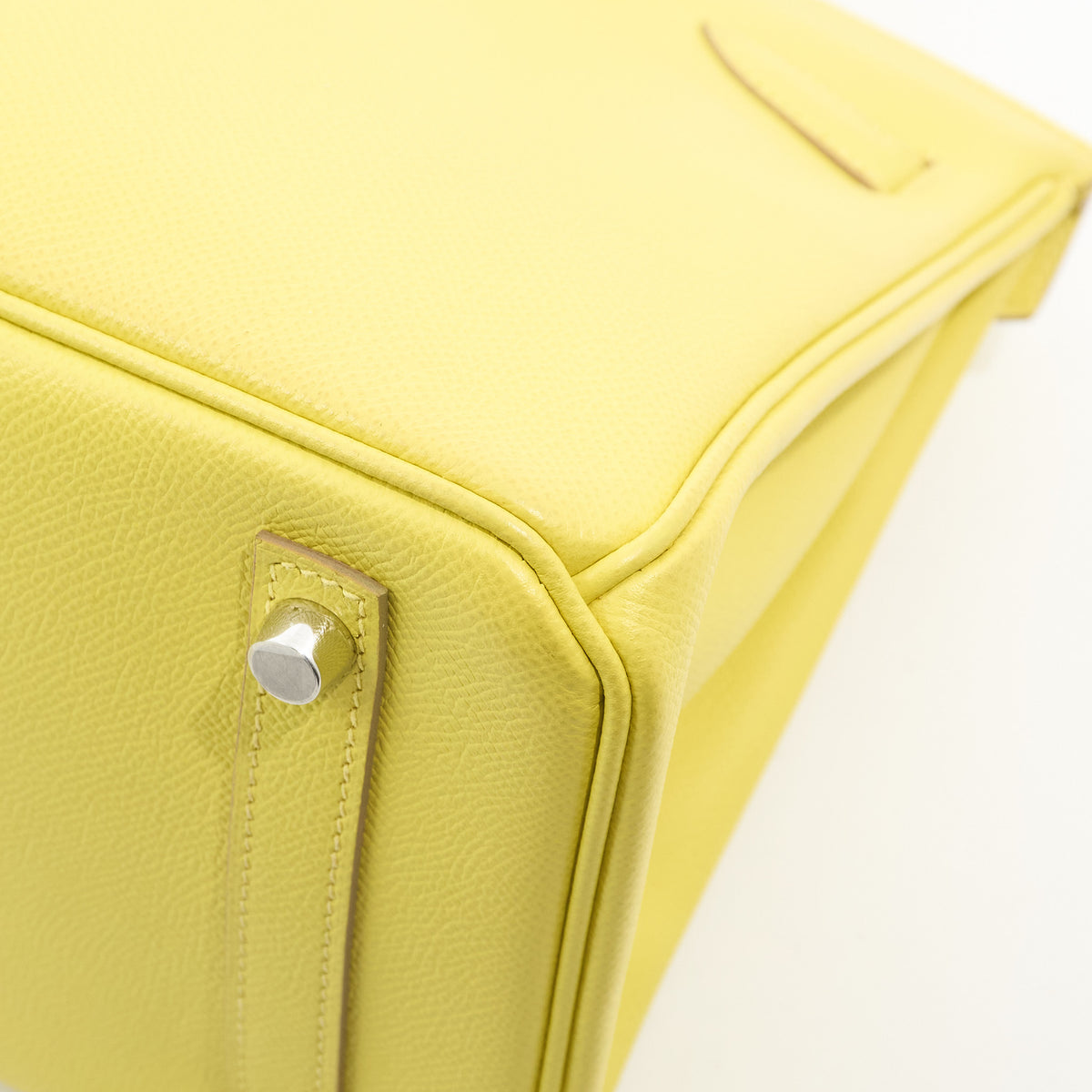 Hermes Birkin 30 Epsom Lime 9R PHW Stamp D