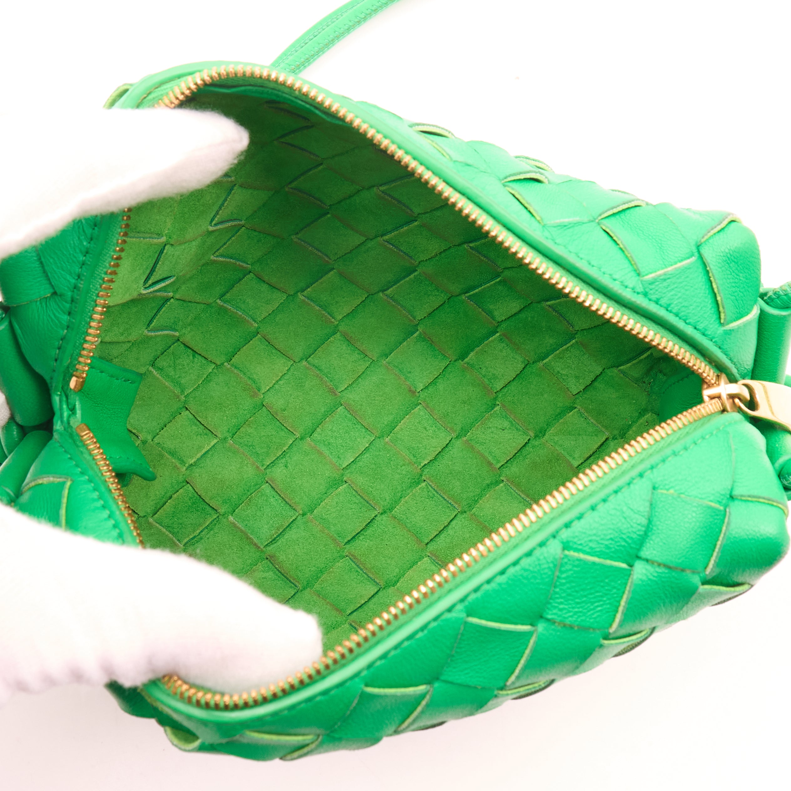 Bottega Veneta Mini Loop Green Camera Bag