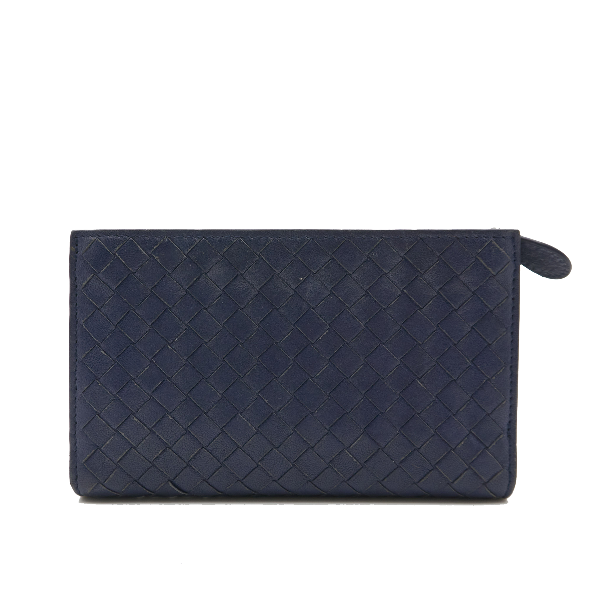 Bottega Veneta Intrecciato Navy Nappa Wallet