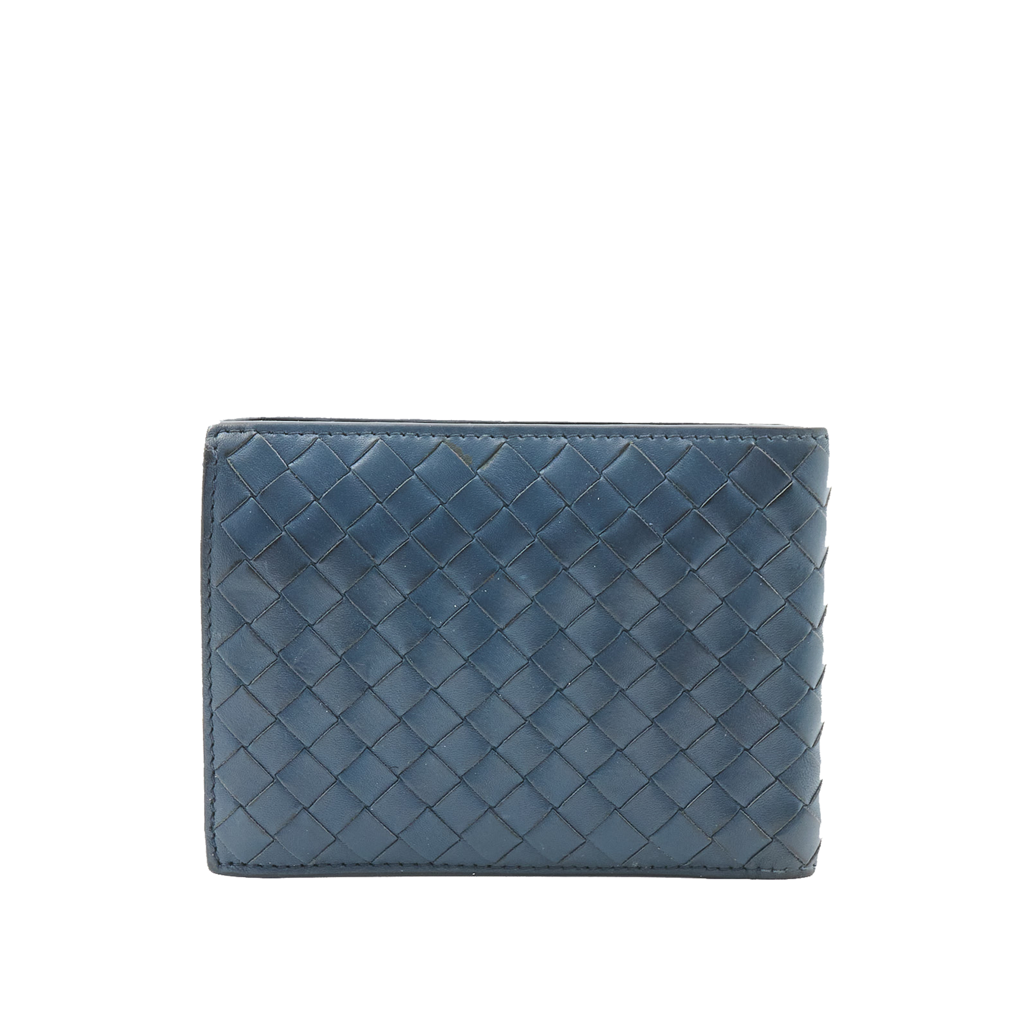 Bottega Veneta Navy Leather Wallet