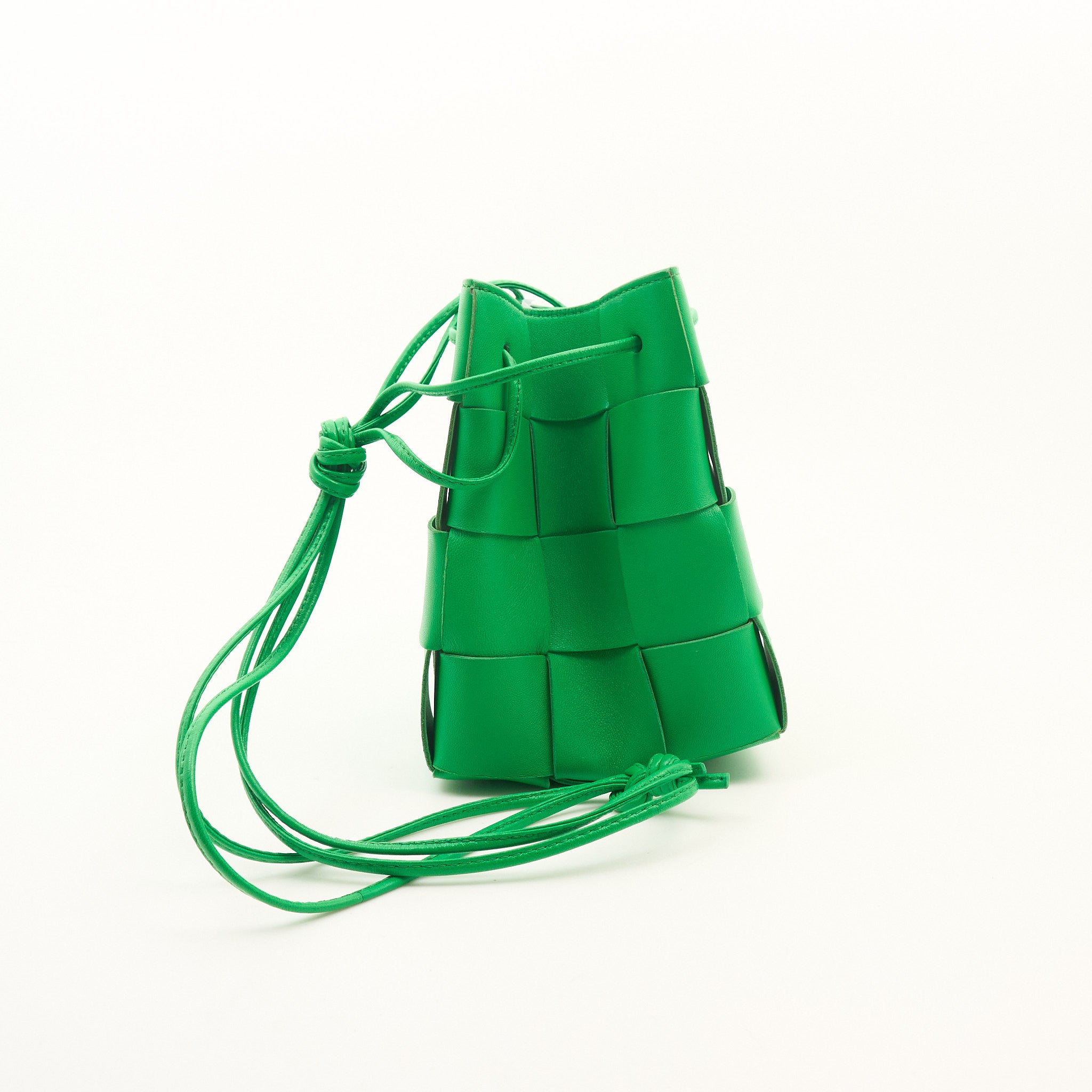 Bottega Veneta Green Cassette Bucket Bag