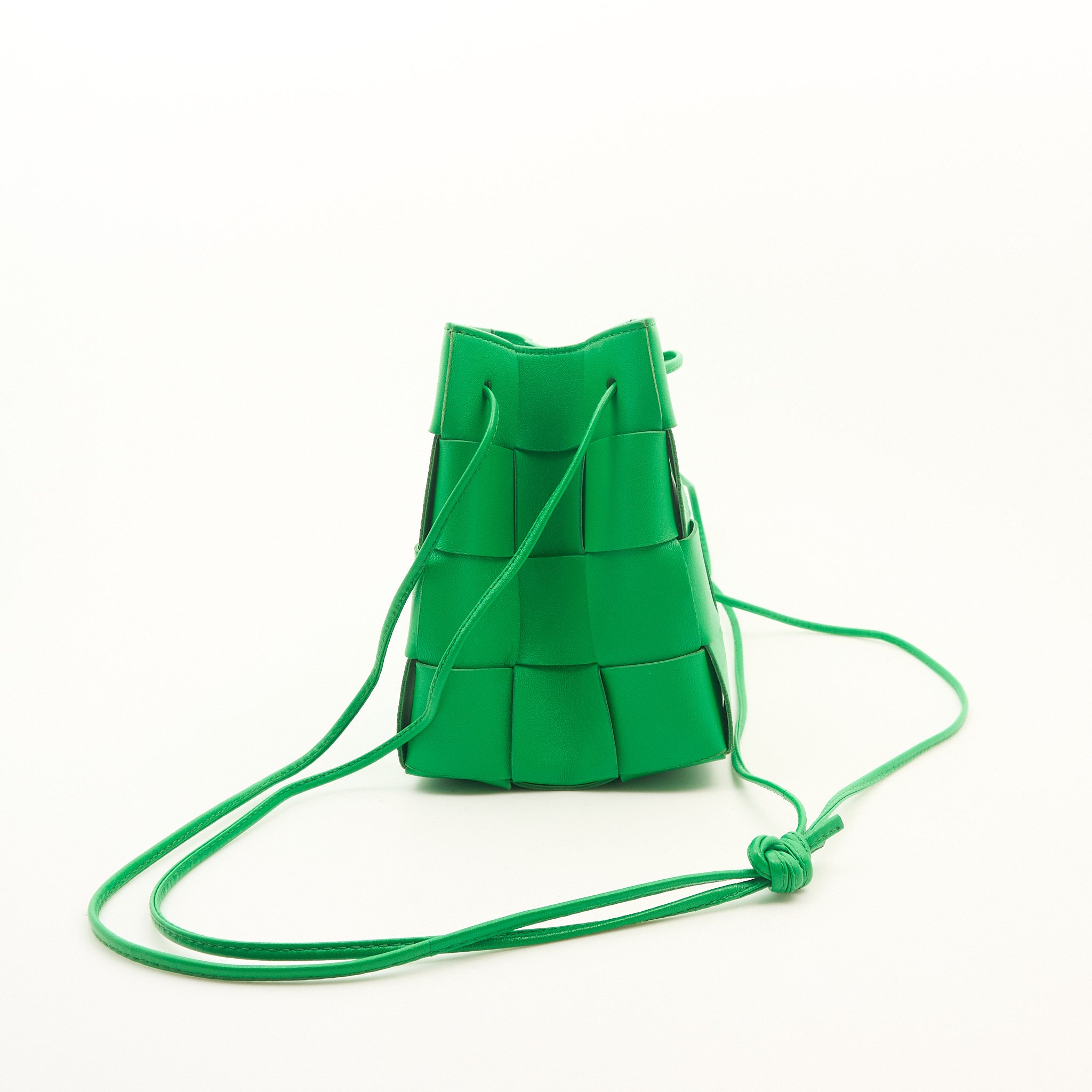 Bottega Veneta Green Cassette Bucket Bag