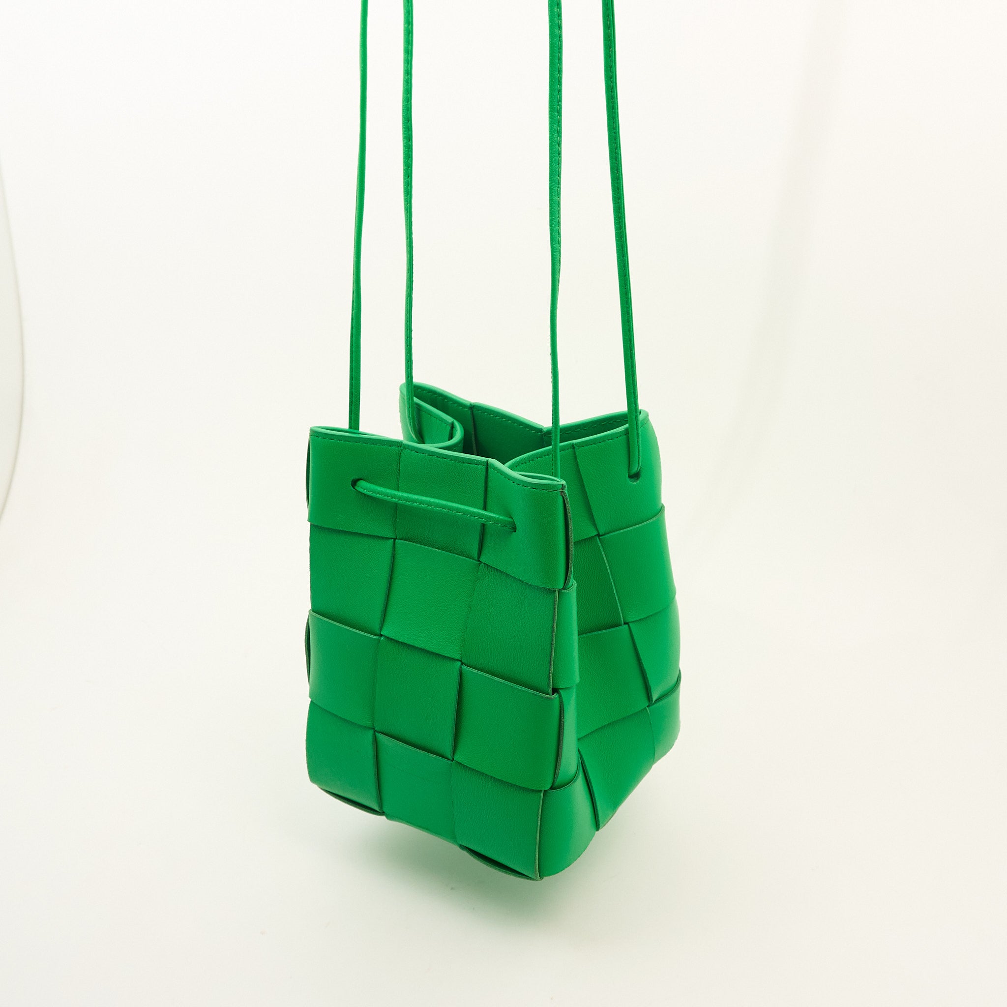 Bottega Veneta Green Cassette Bucket Bag
