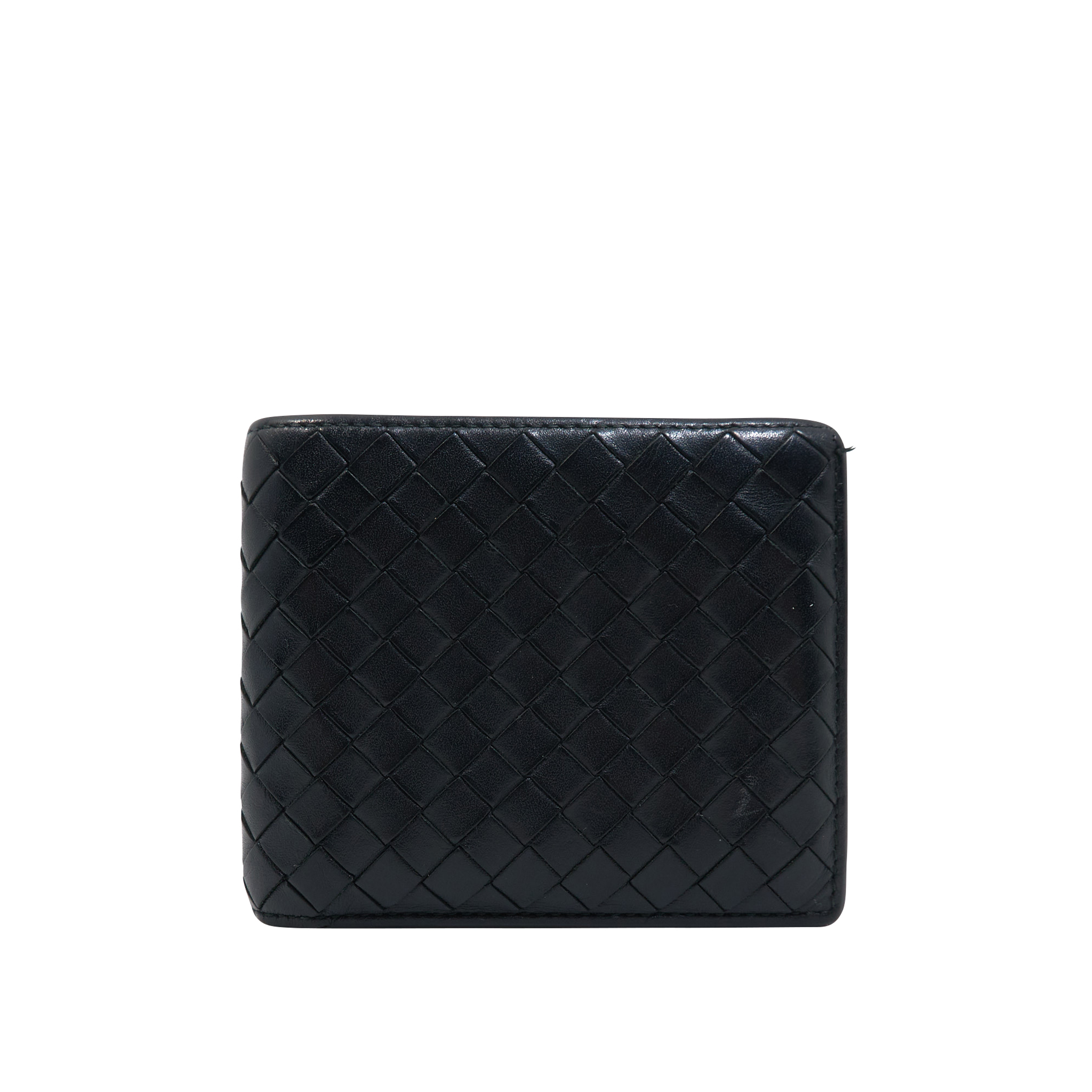 Bottega Veneta Intrecciato Leather Black Wallet