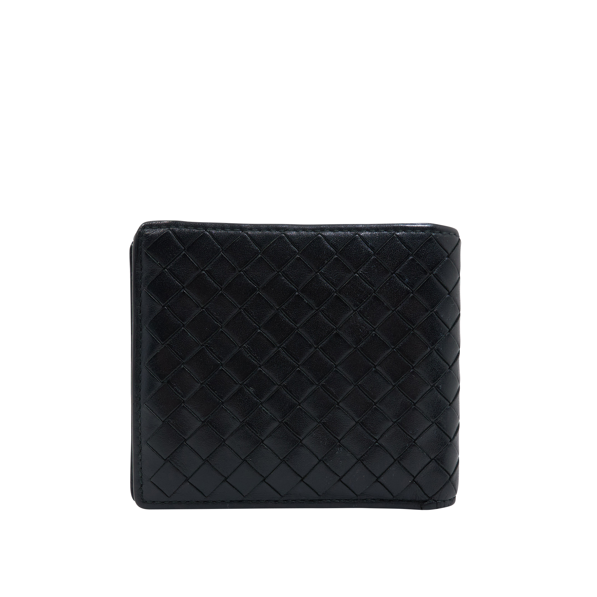 Bottega Veneta Intrecciato Leather Black Wallet