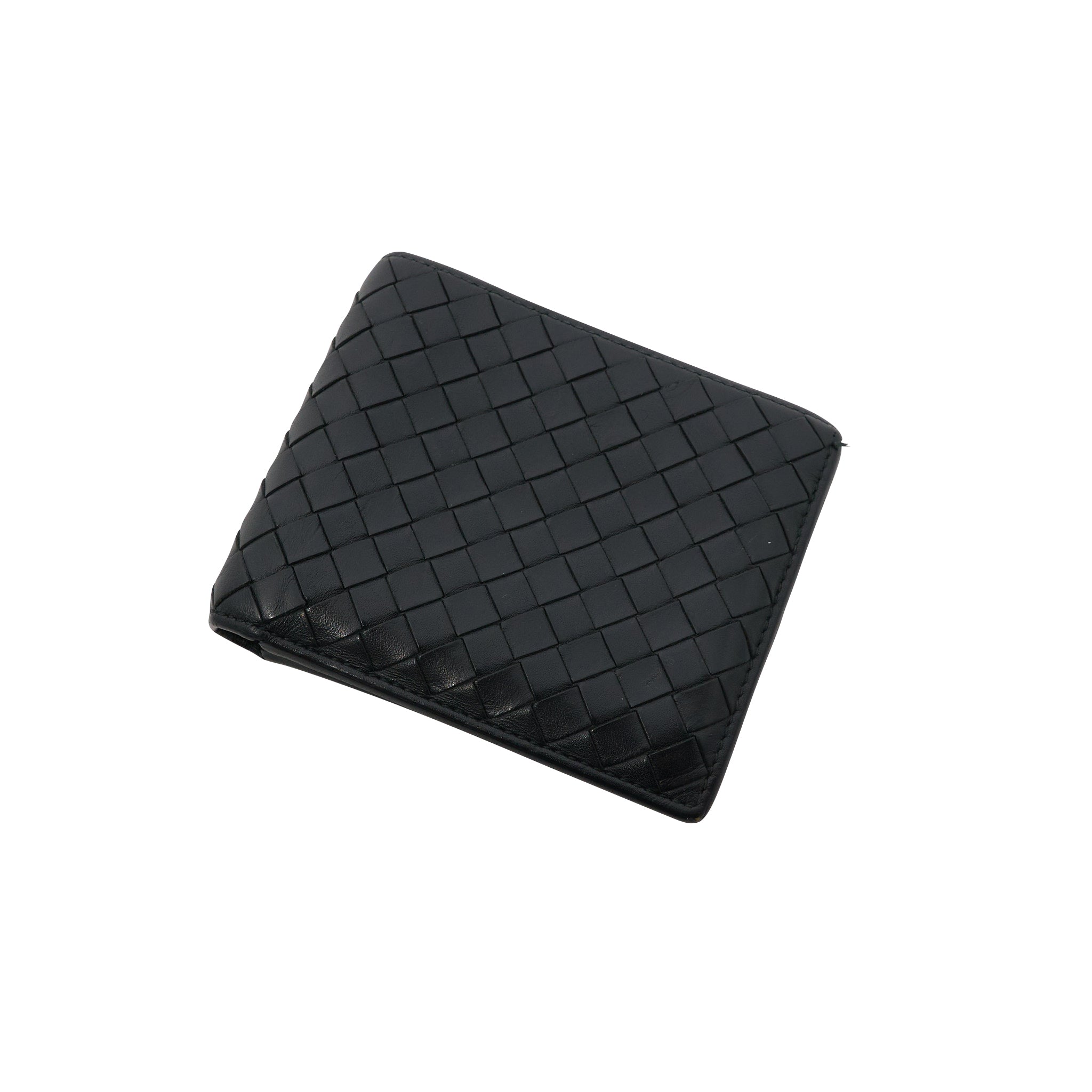 Bottega Veneta Intrecciato Leather Black Wallet