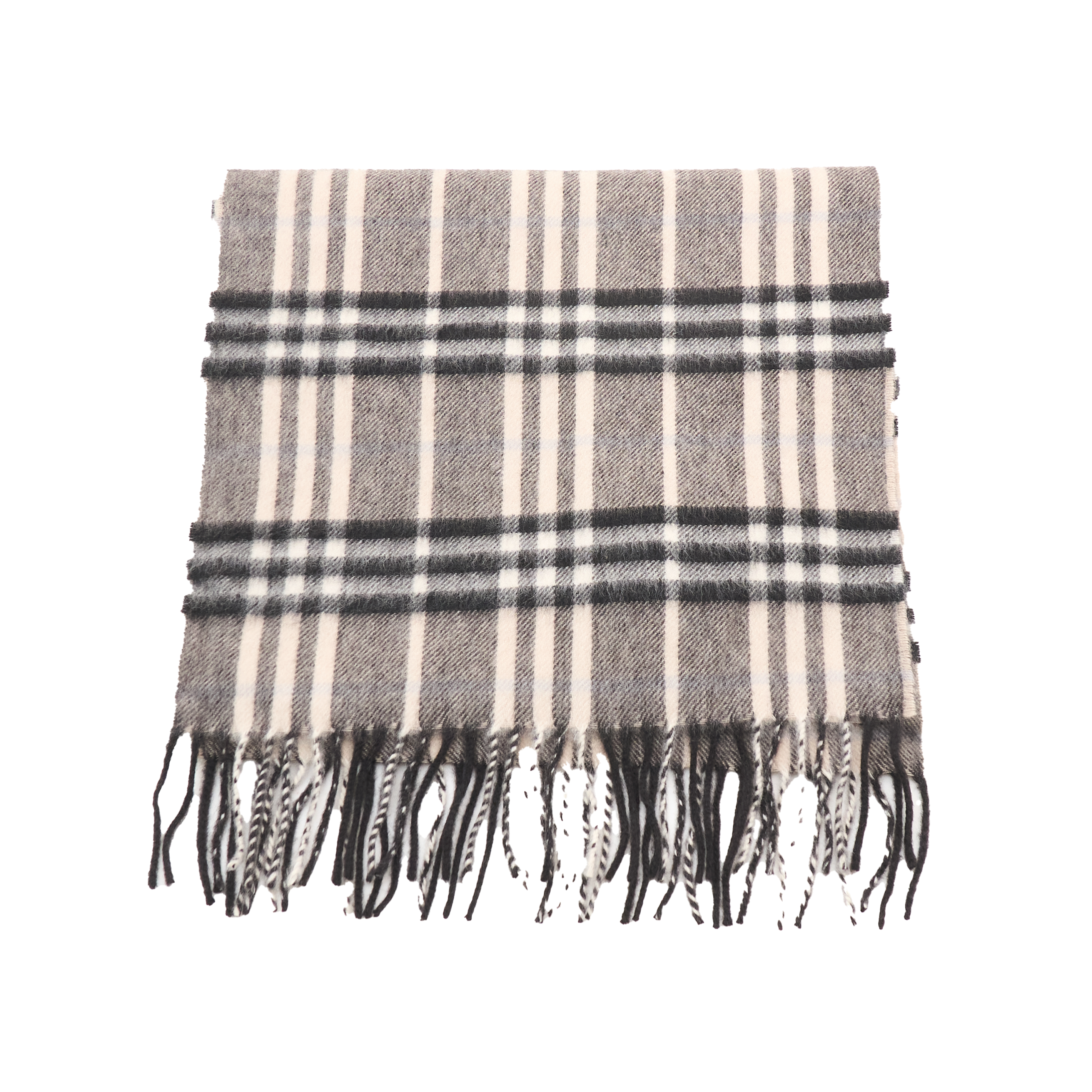 Burberry Cashmere Check Scarf Black