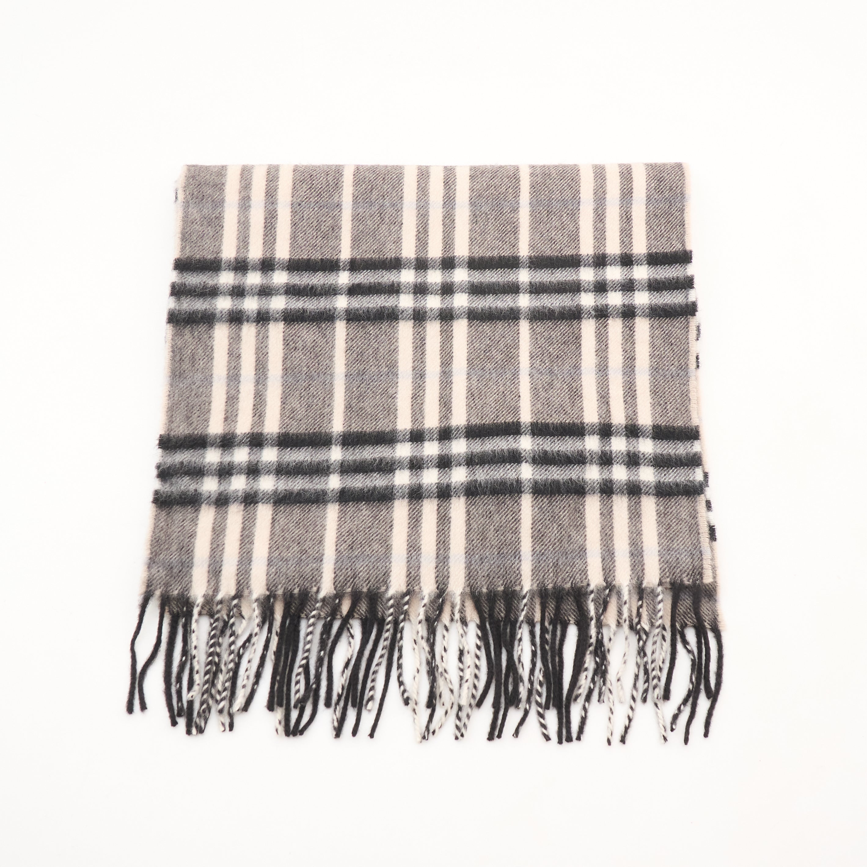 Burberry Cashmere Check Scarf Black