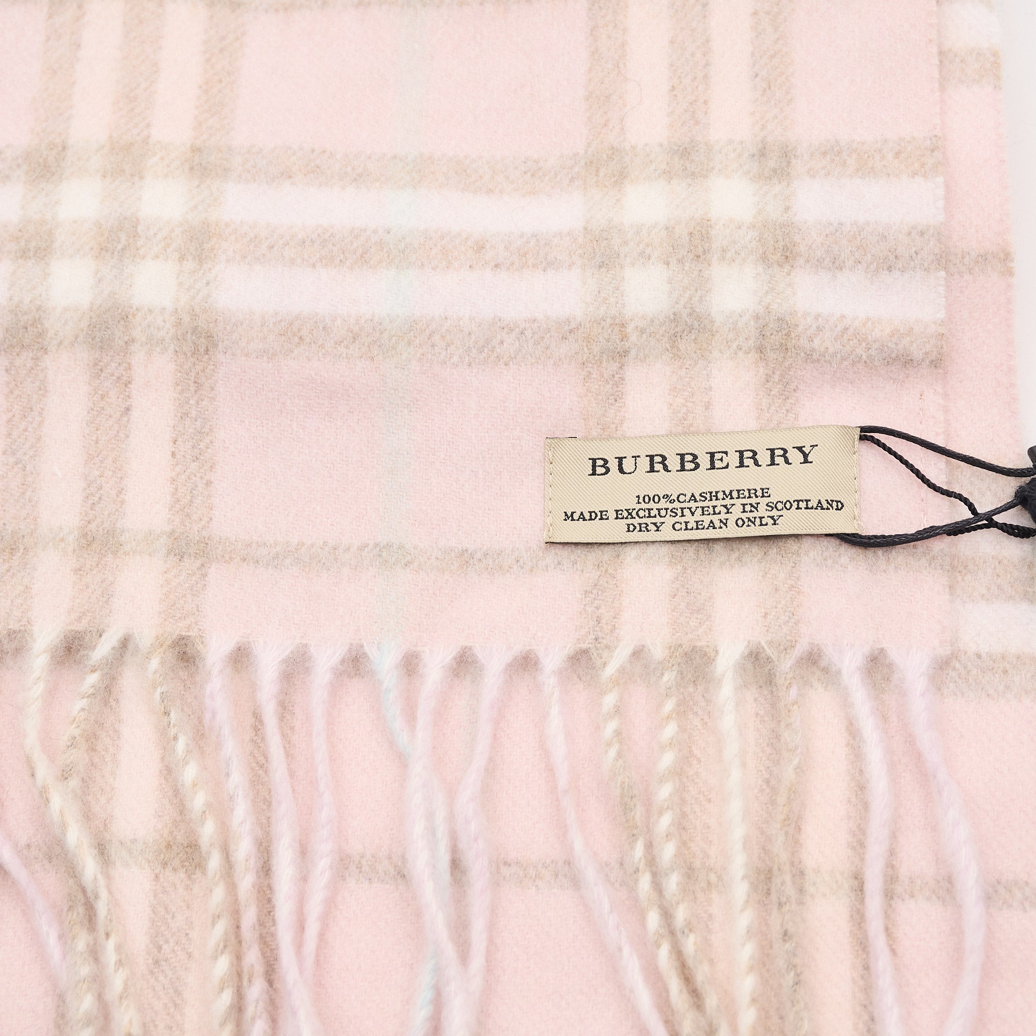 Burberry Cashmere Scarf Pastel Pink