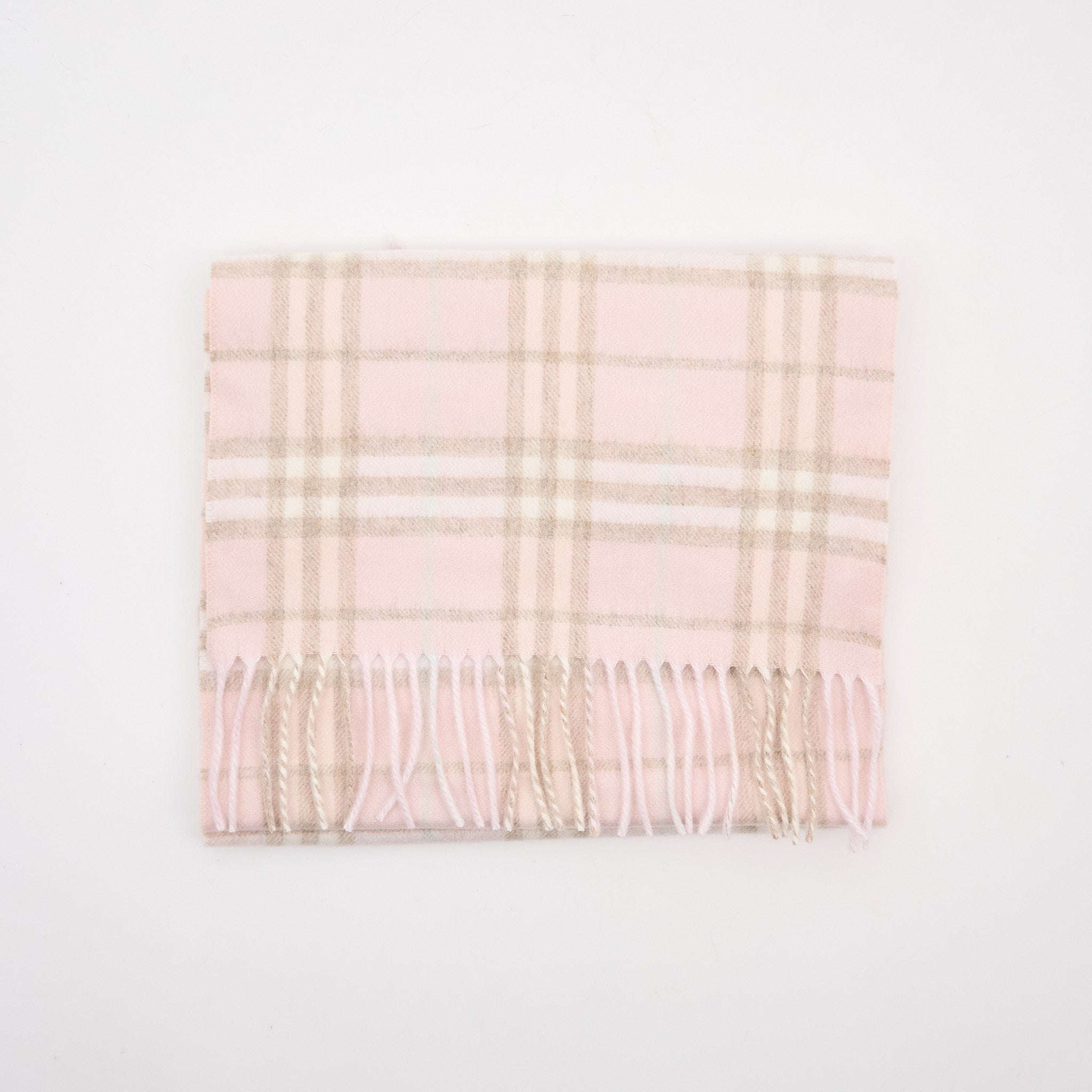 Burberry Cashmere Scarf Pastel Pink