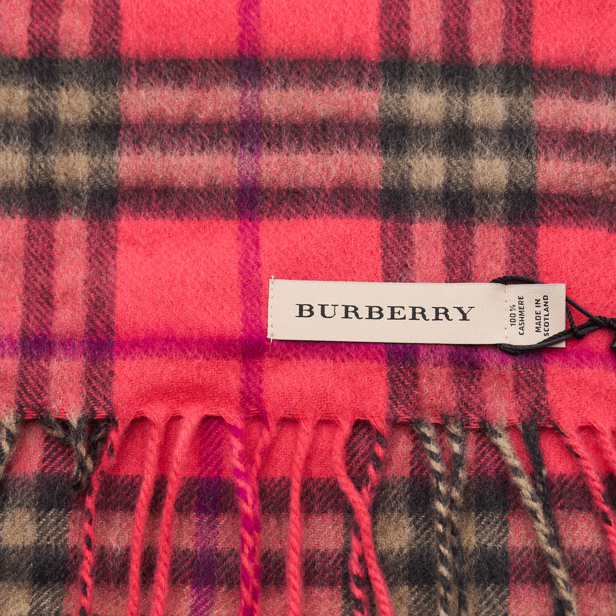 Burberry Cashmere Scarf Pink