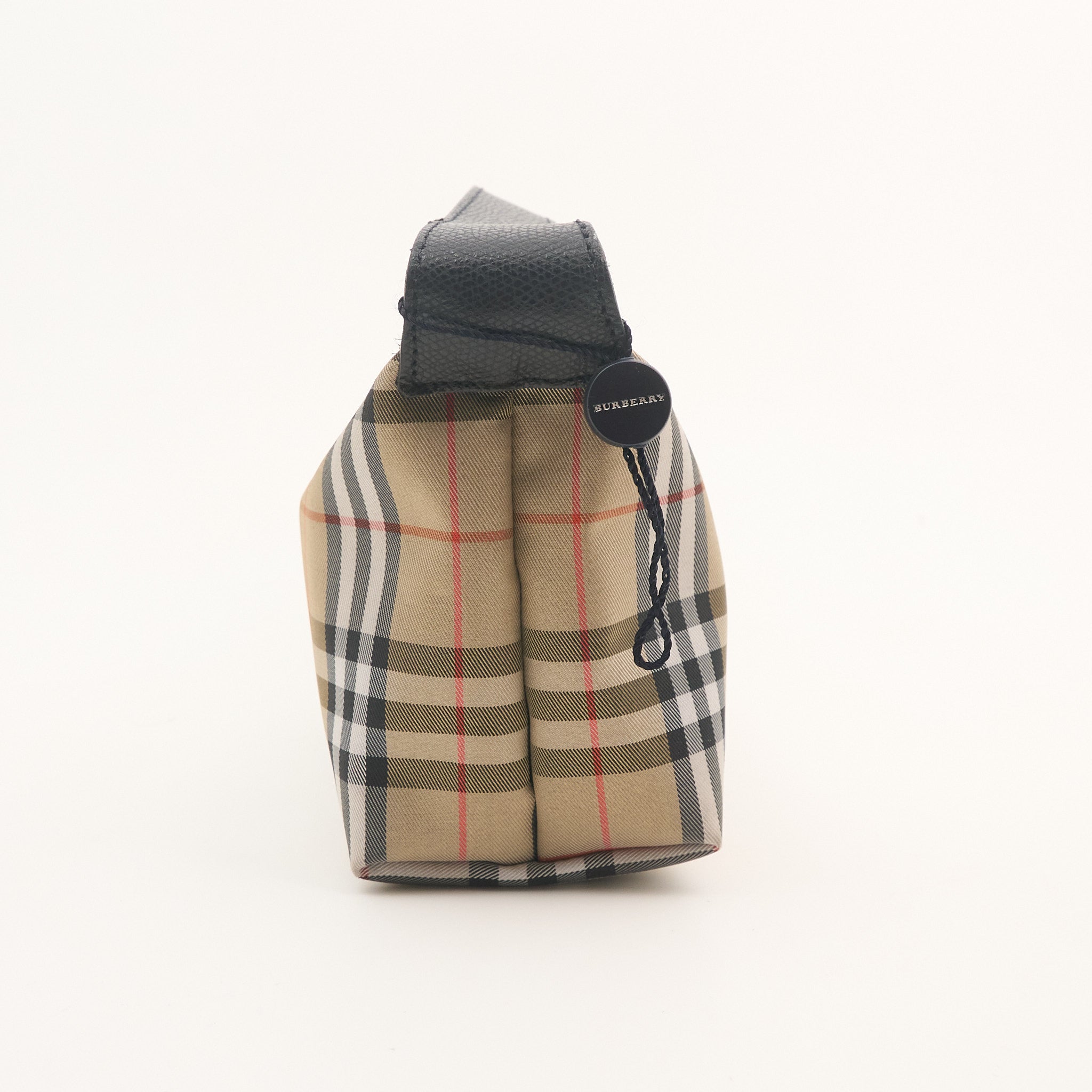 Burberry Check Canvas Pouch Bag