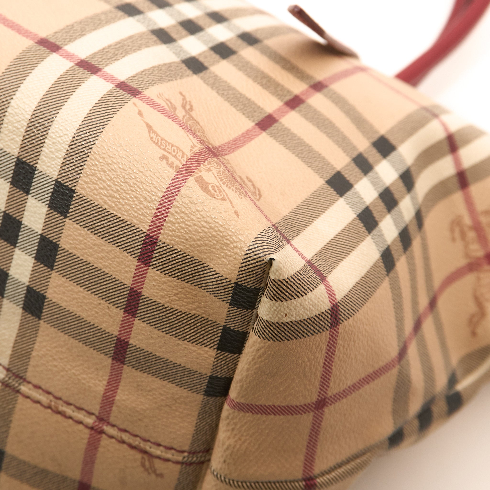 Burberry Check & Leather Tote