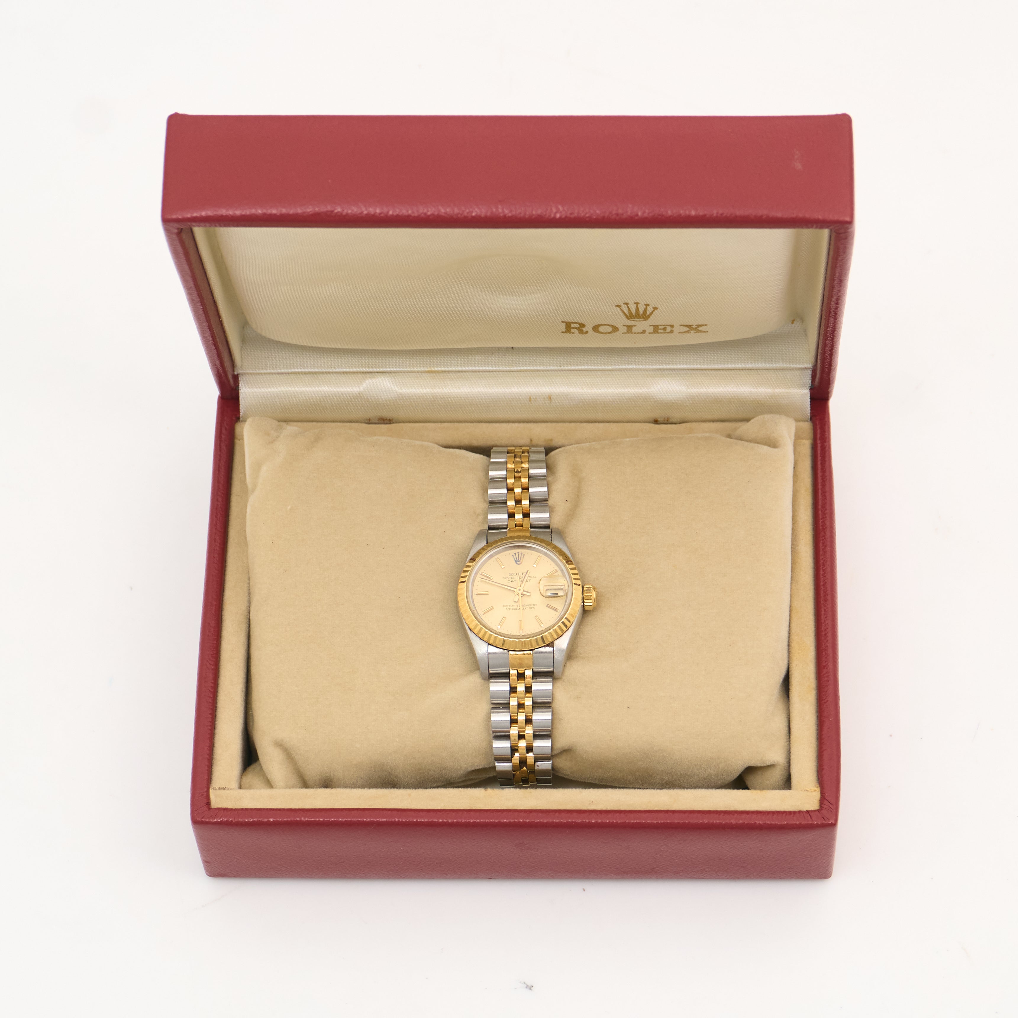 Rolex Ladies Datejust 26mm Champagne Diamond Dial